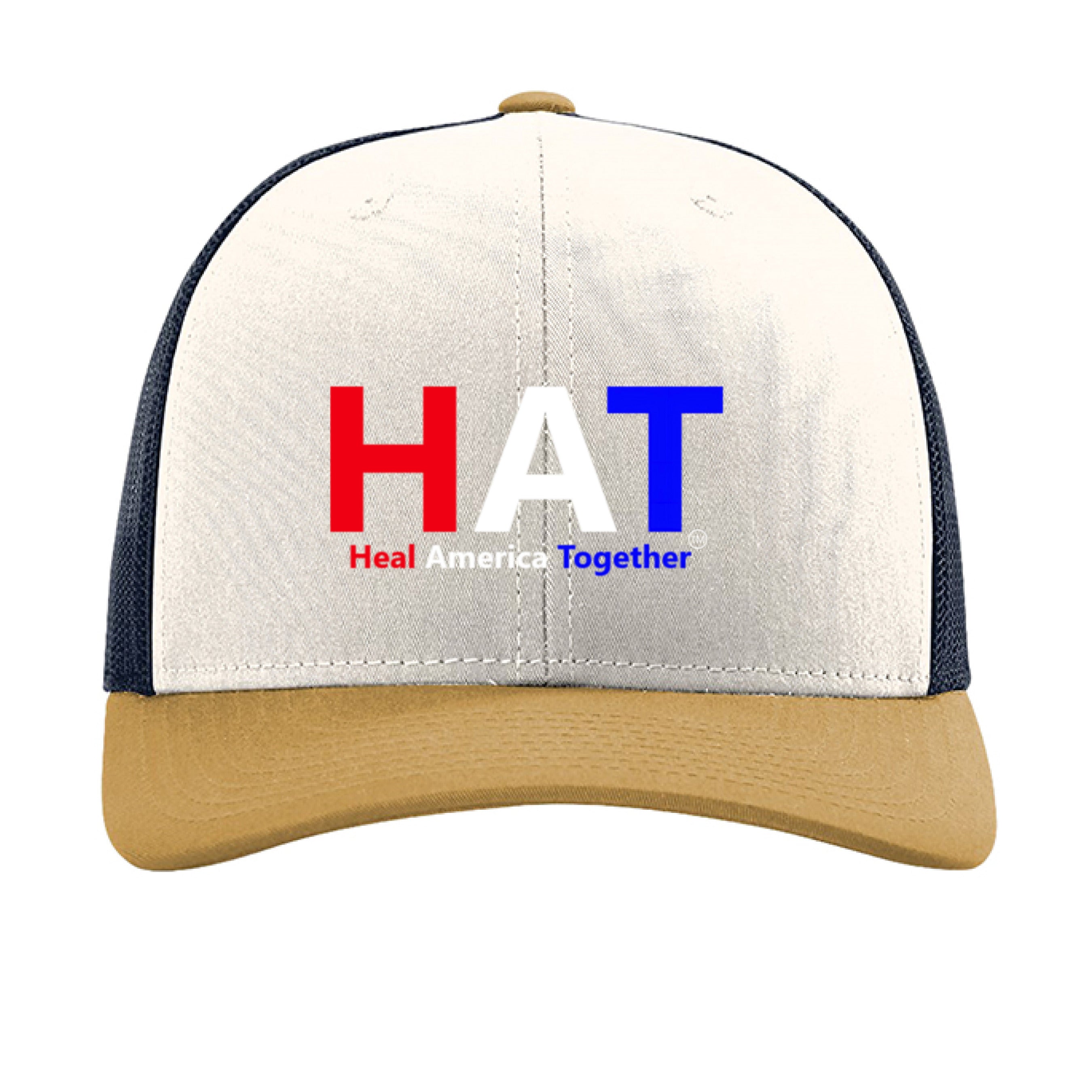 Cream/ Navy/ Amber Gold - FRONT