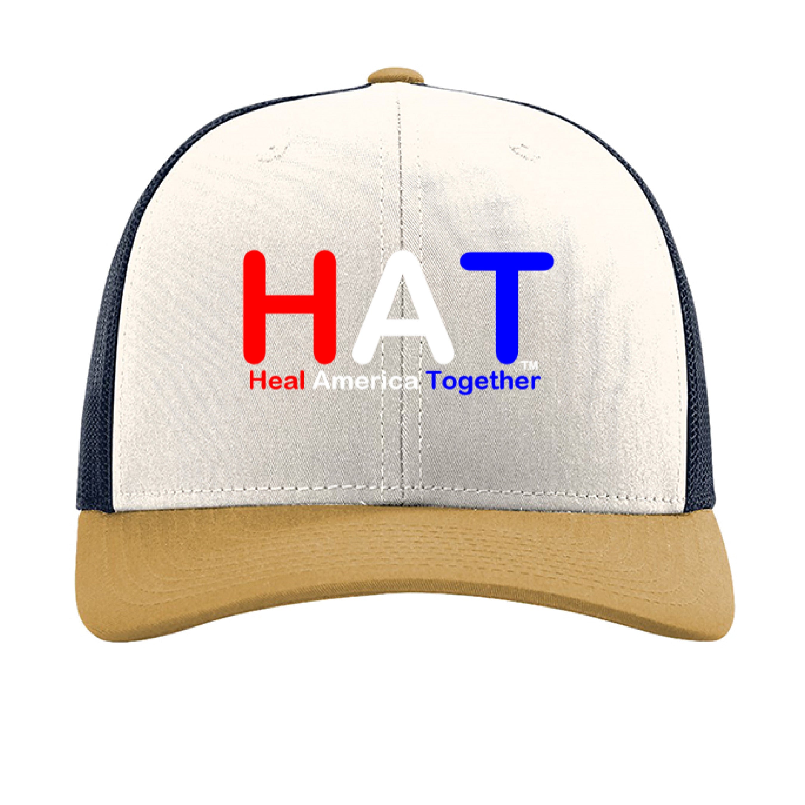 Cream/ Navy/ Amber Gold - FRONT