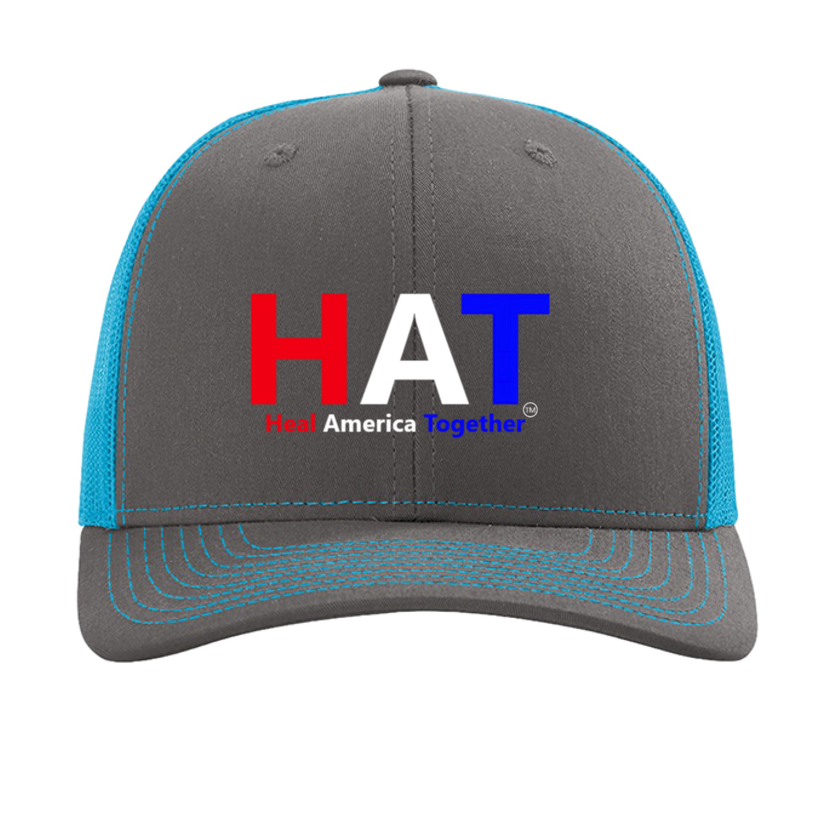 Charcoal/ Neon Blue - FRONT