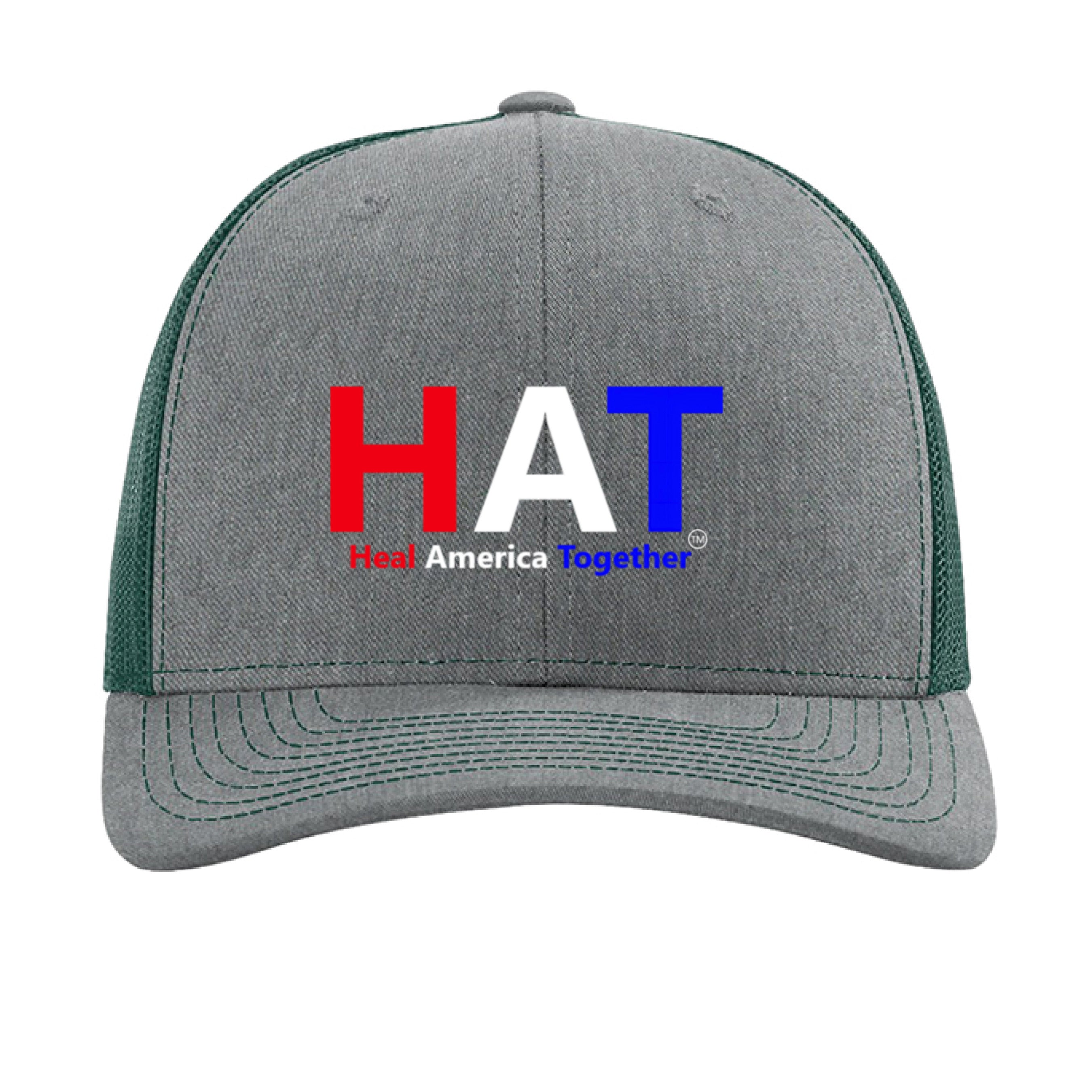 Heather Grey/ Dark Green - FRONT