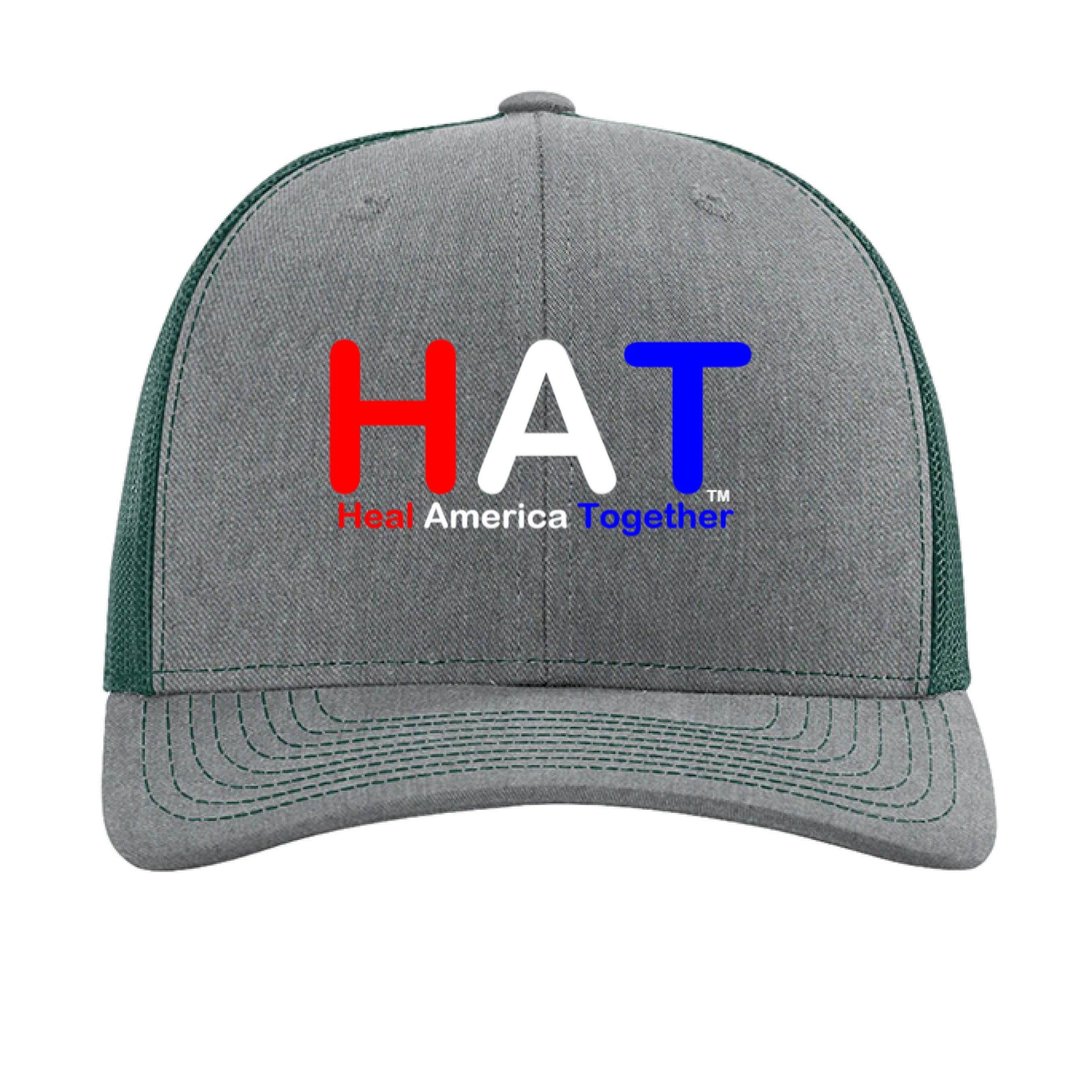 Heather Grey/ Dark Green - FRONT