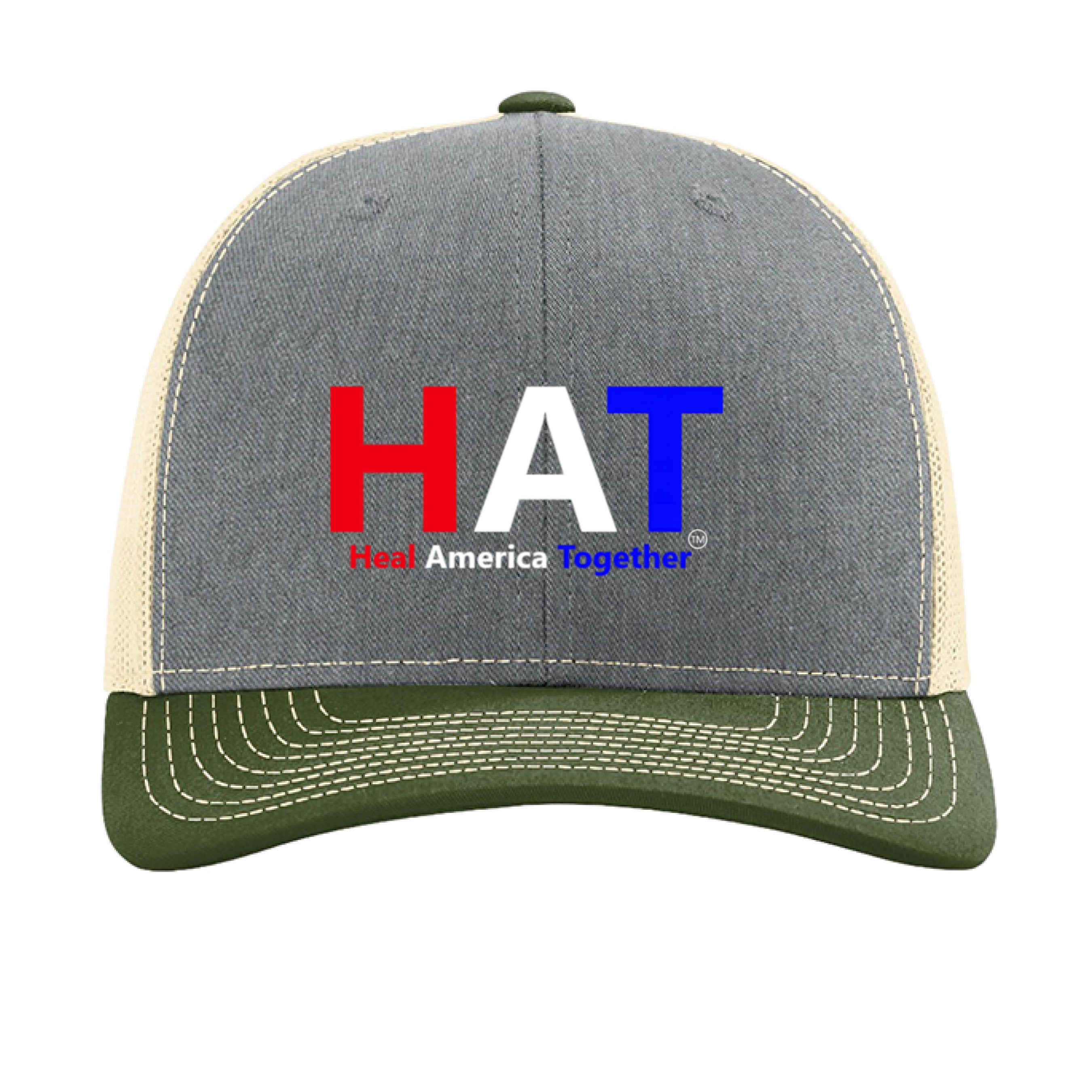 Heather Grey/ Birch/ Army Olive - FRONT