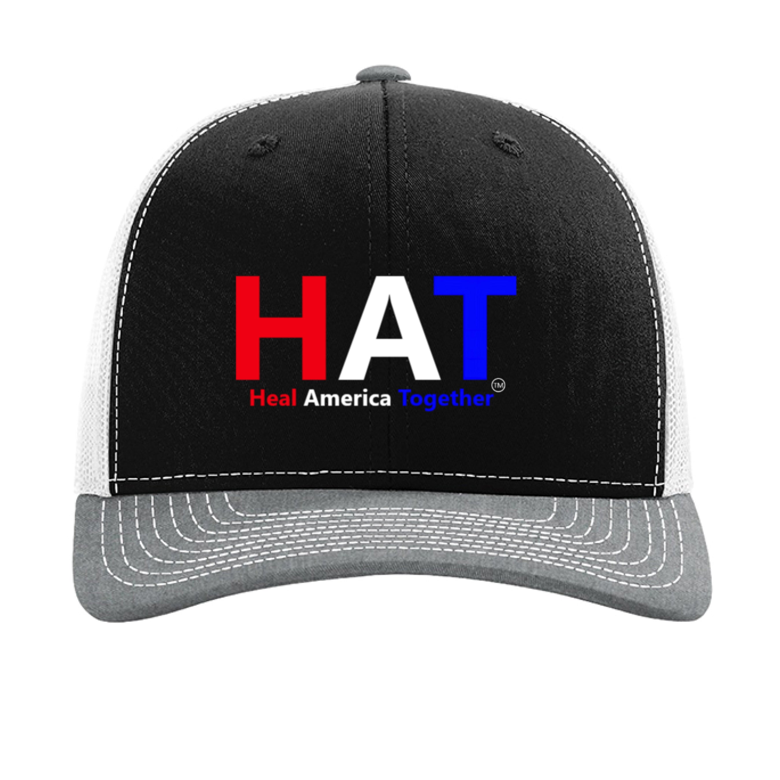 Black/ White/ Heather Grey - FRONT