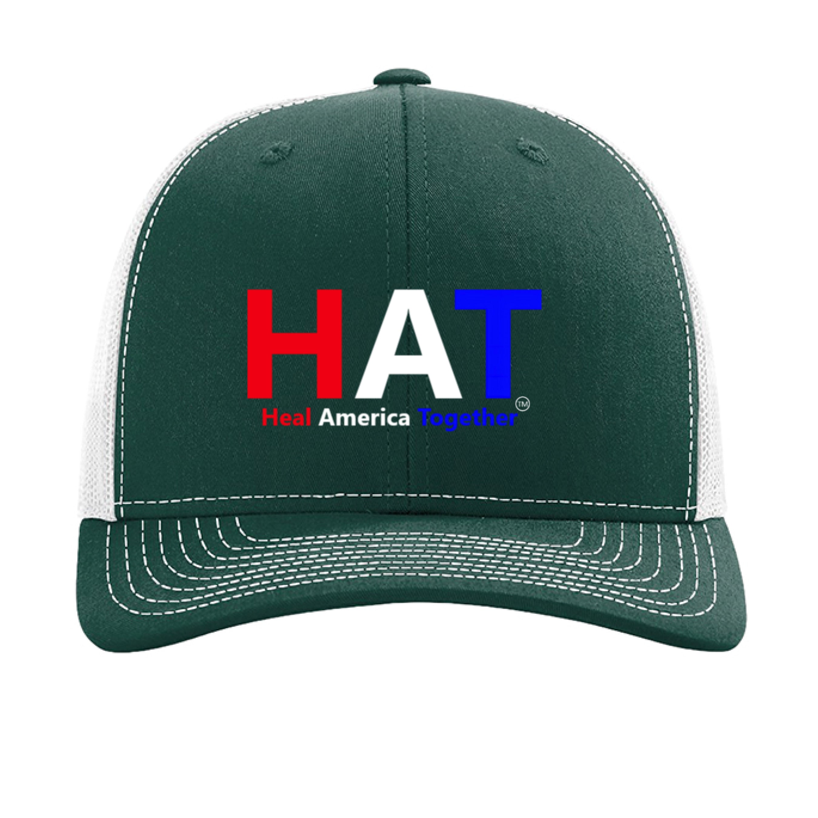 Dark Green/ White - FRONT