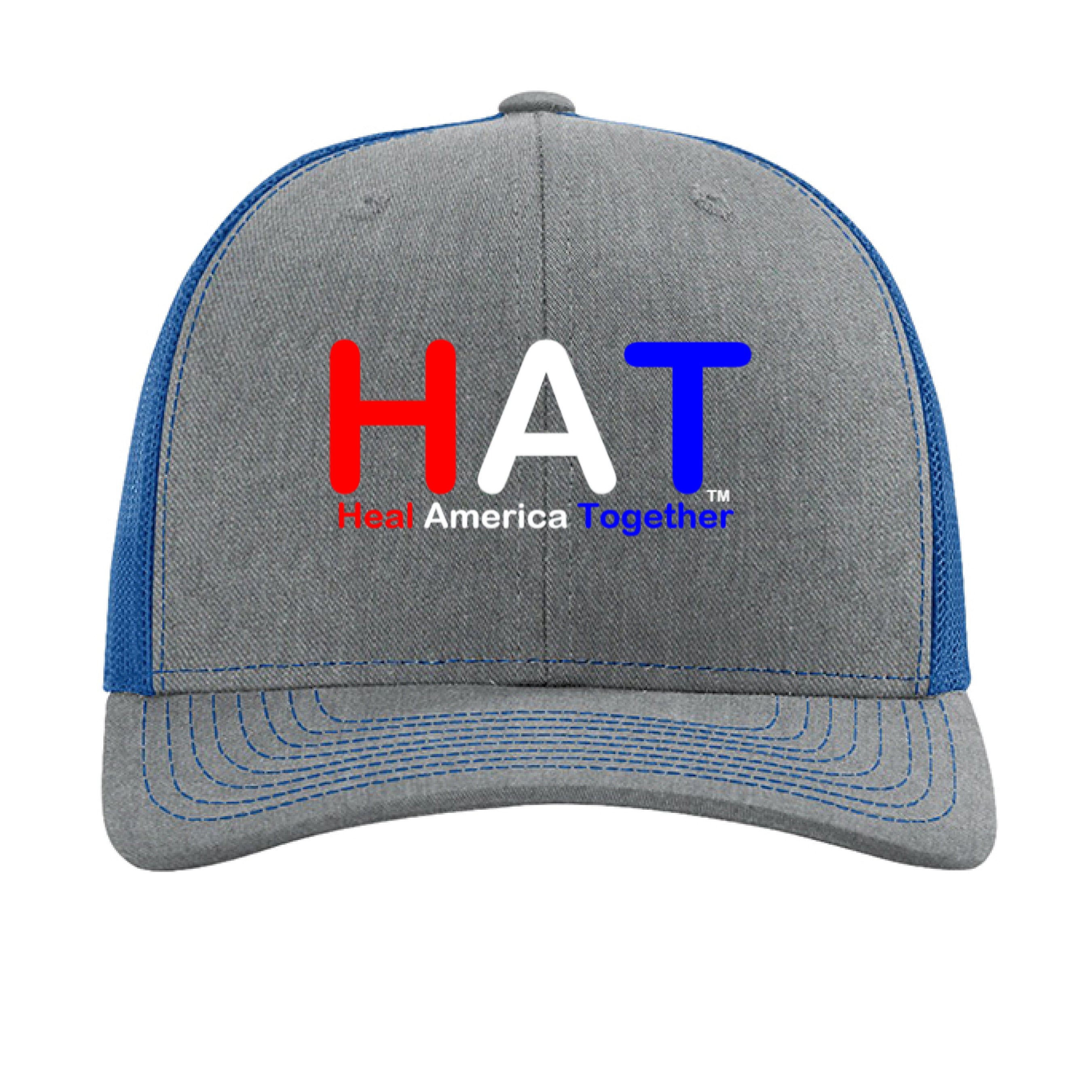 Heather Grey/ Royal - FRONT