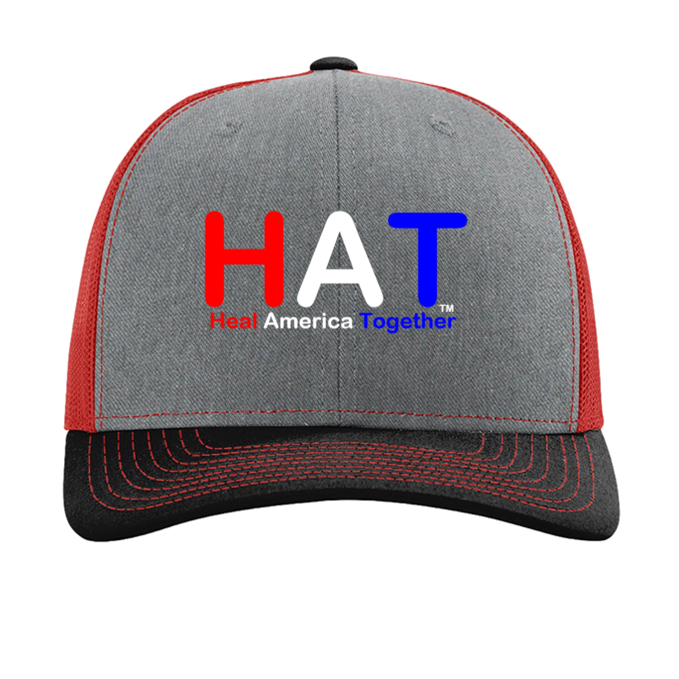 Heather Grey/ Red/ Black - FRONT