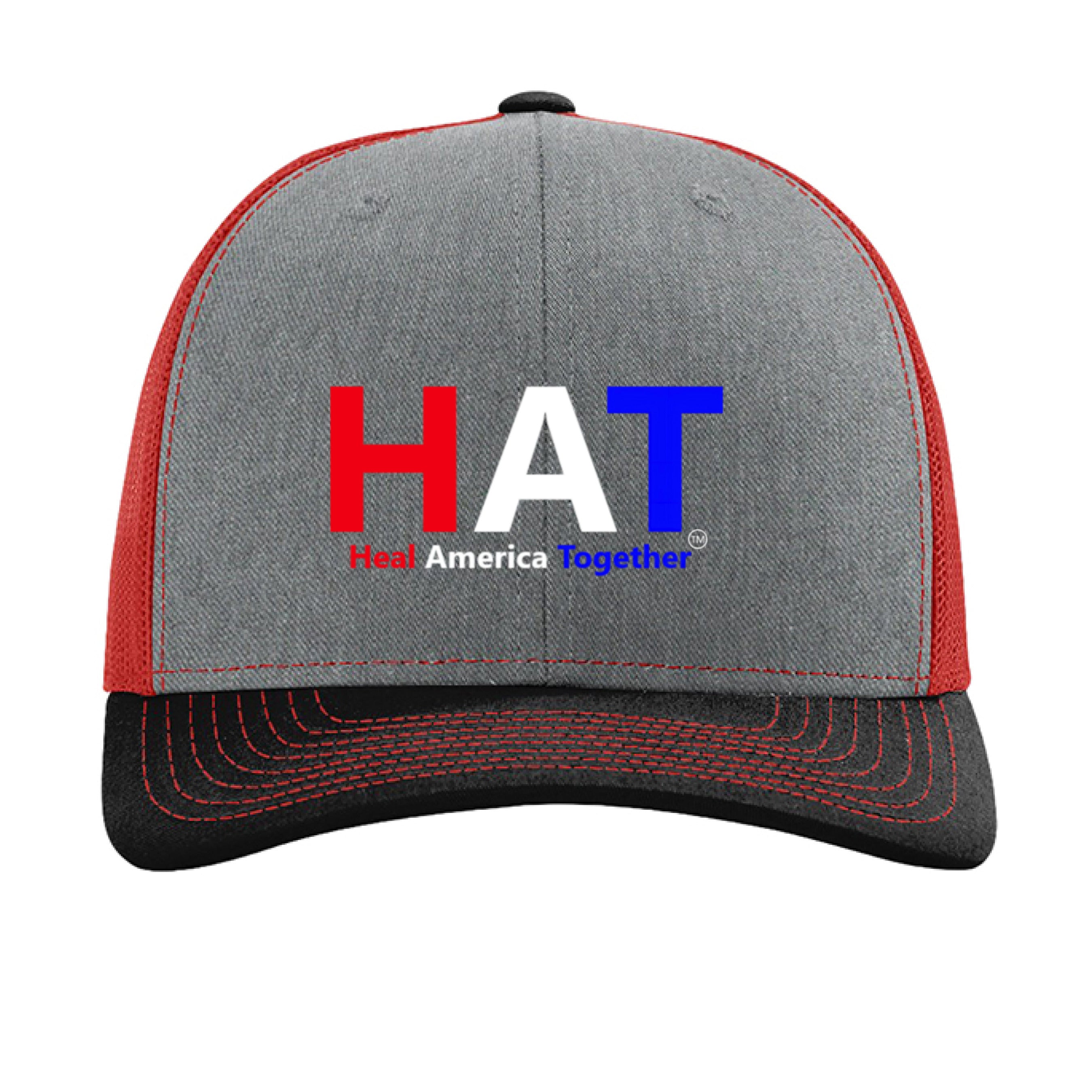 Heather Grey/ Red/ Black - FRONT