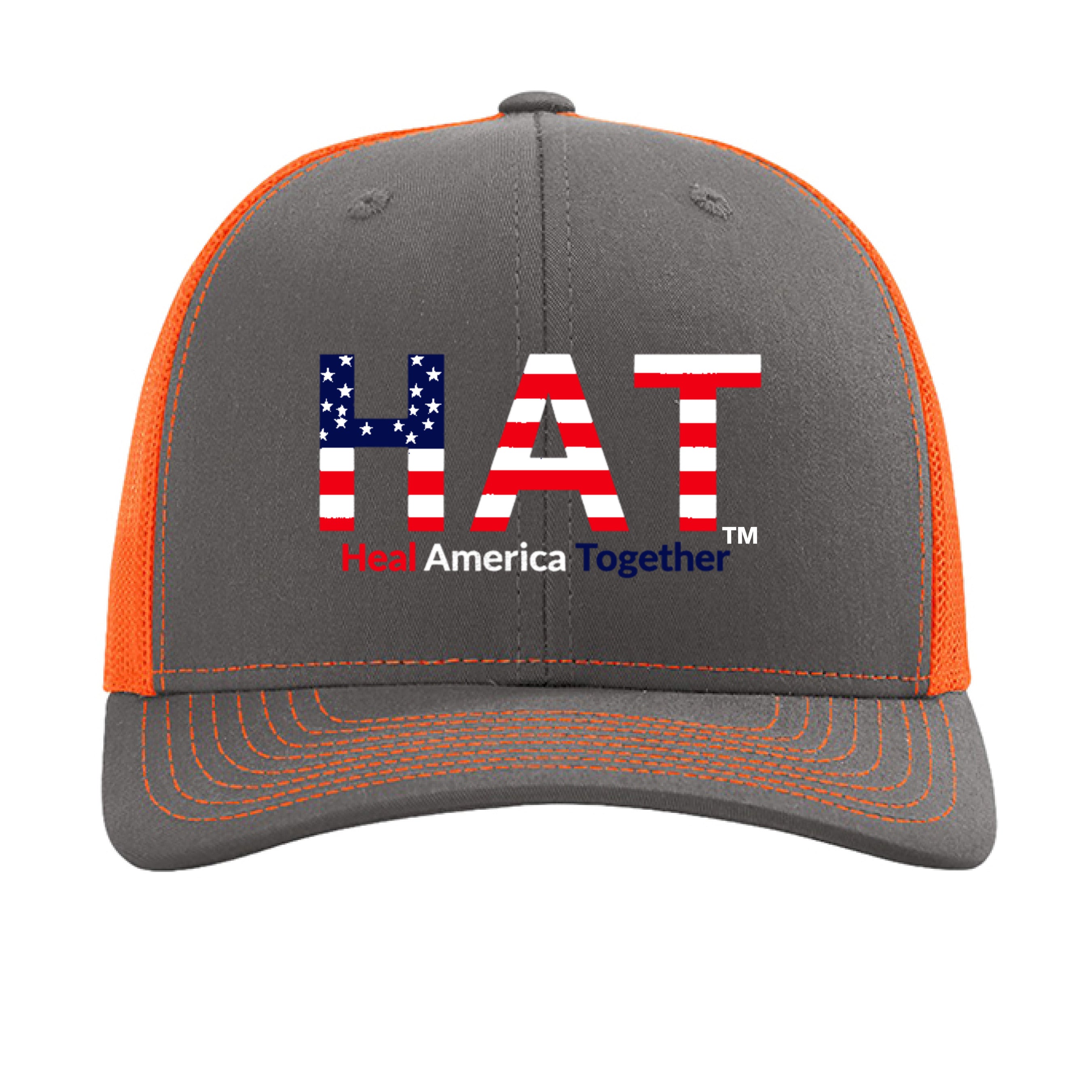 Charcoal/ Neon Orange - FRONT