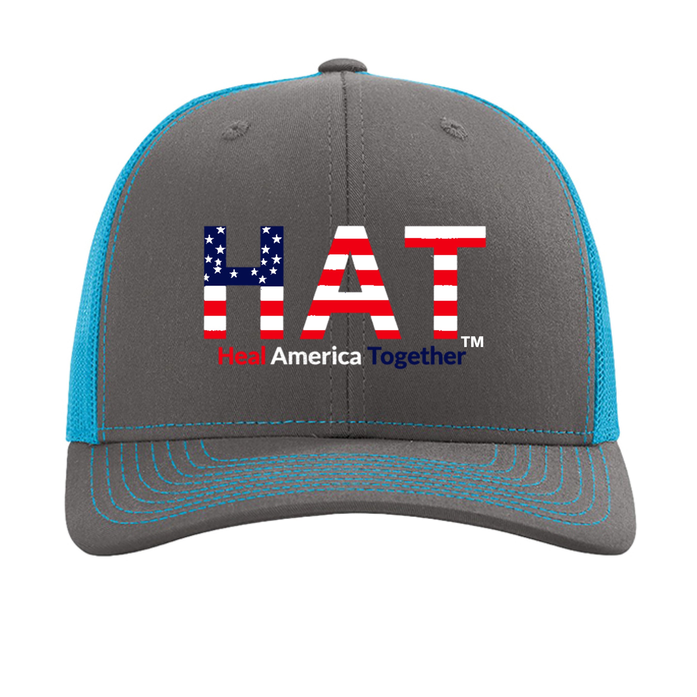 Charcoal/ Neon Blue - FRONT