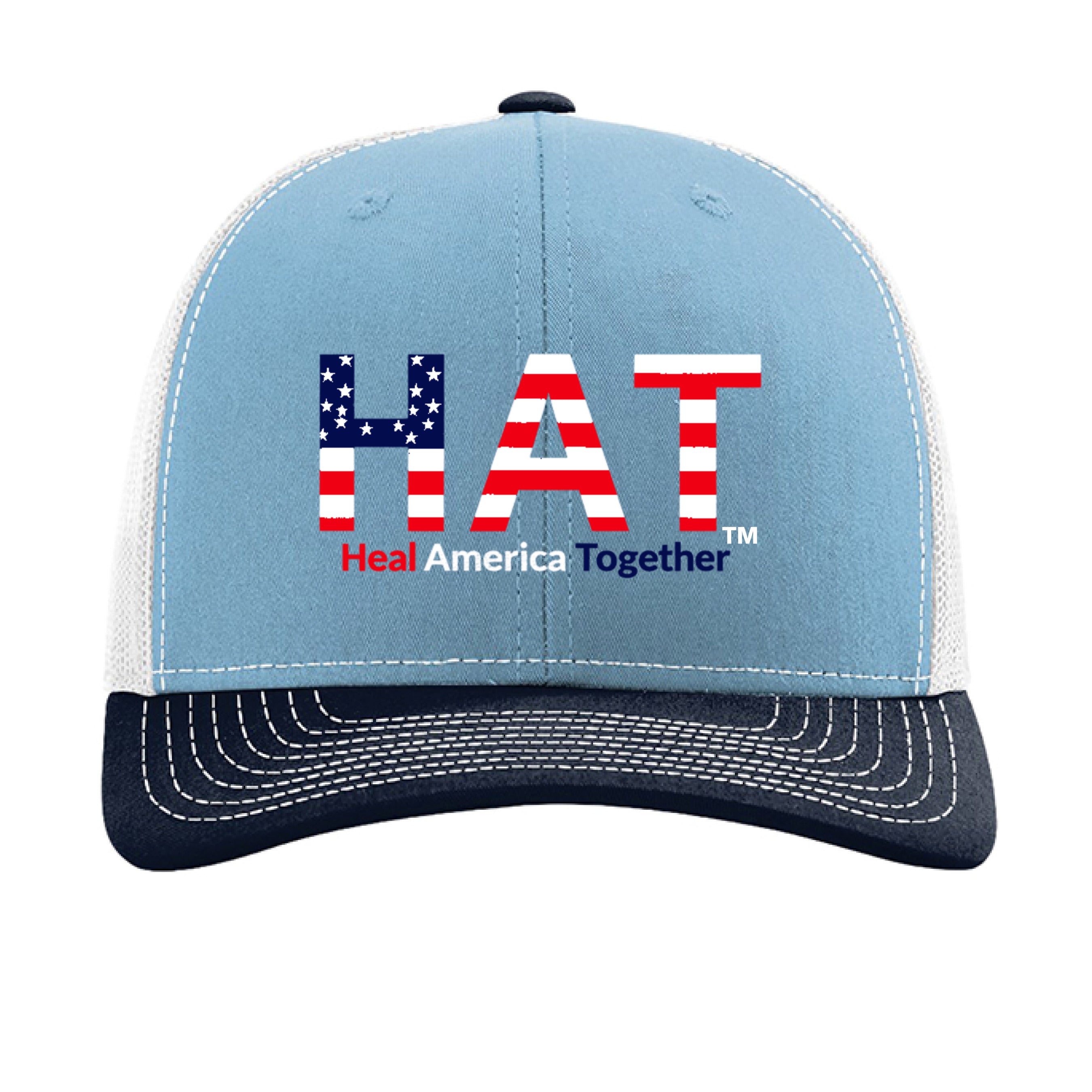 Columbia Blue/ White/ Navy - FRONT