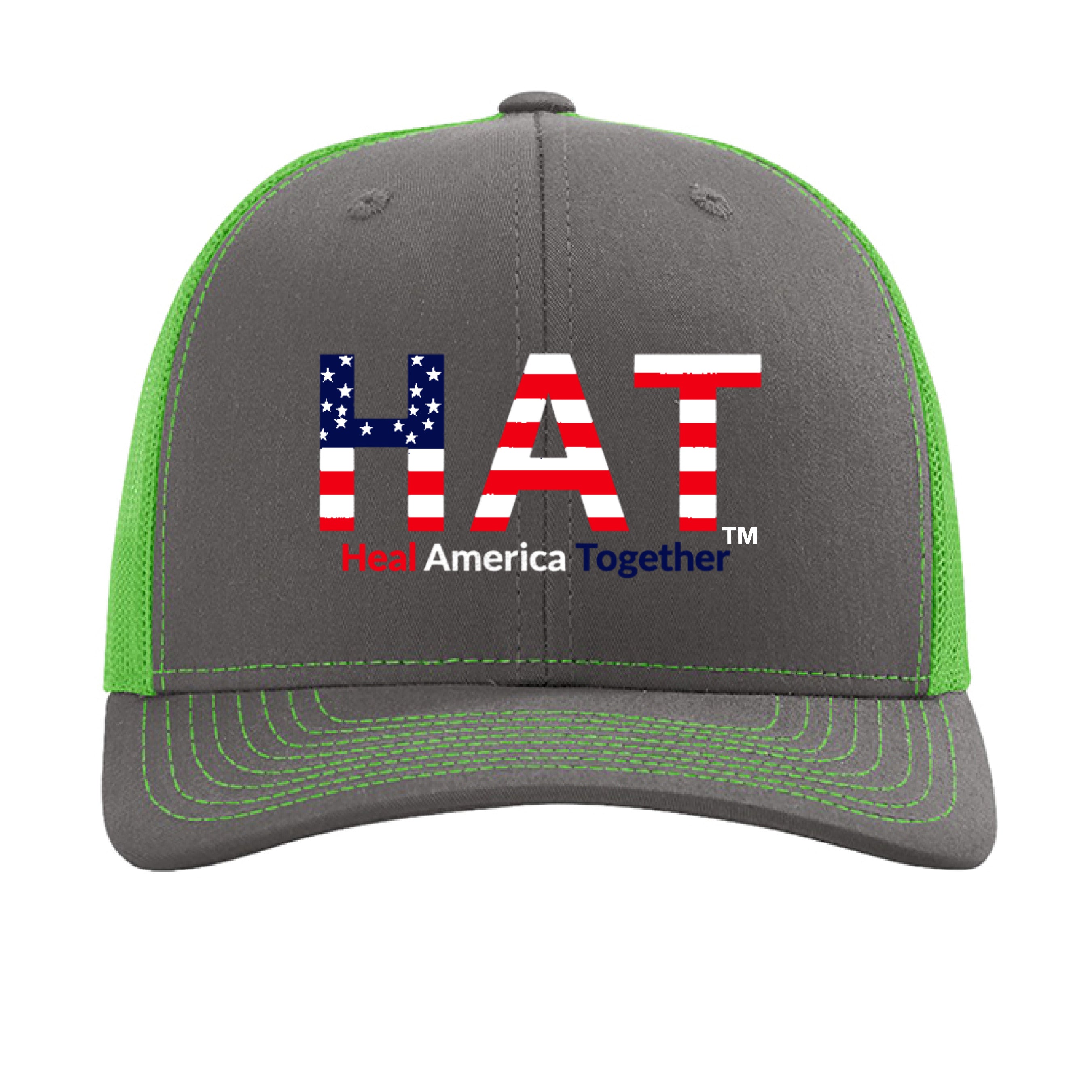 Charcoal/ Neon Green - FRONT