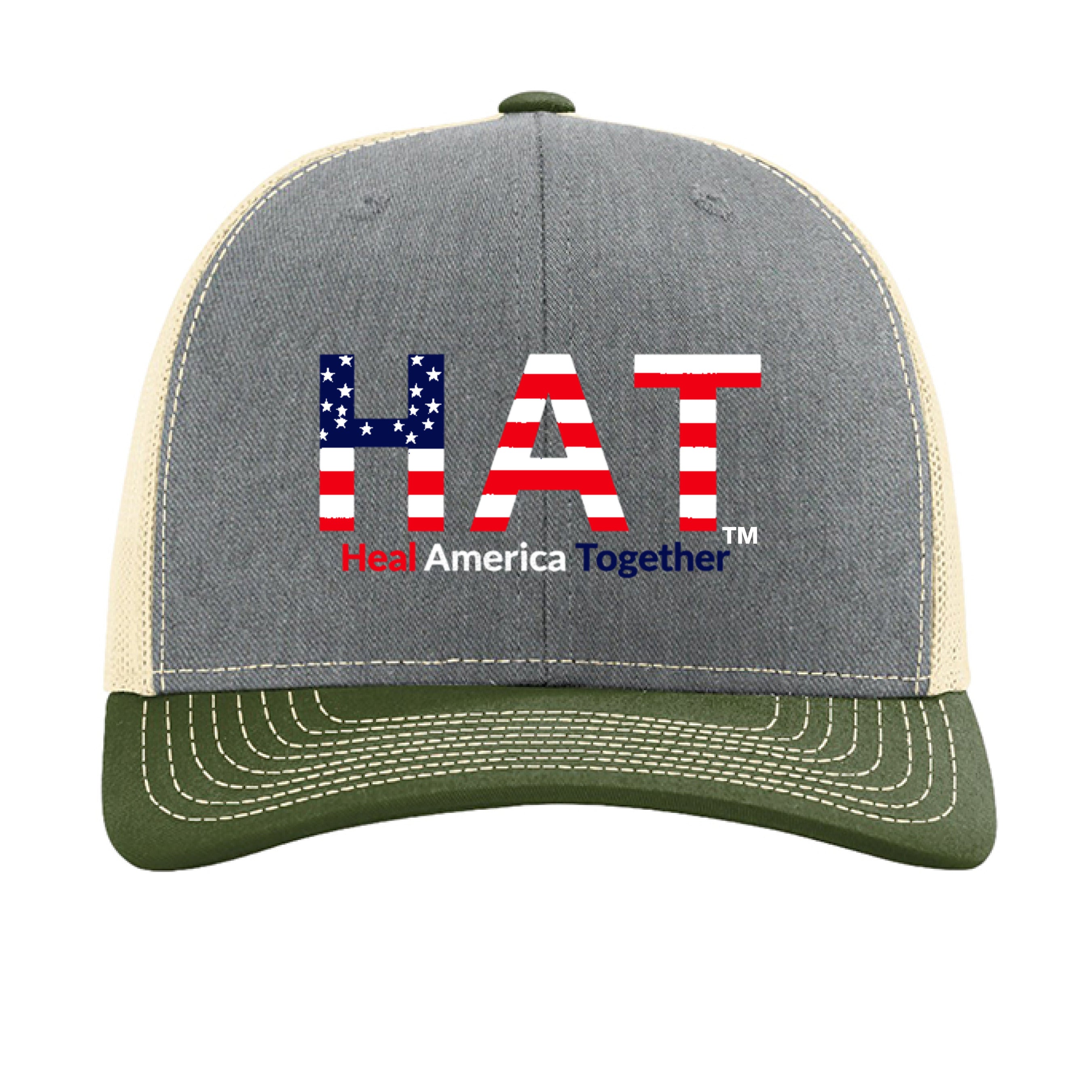 Heather Grey/ Birch/ Army Olive - FRONT