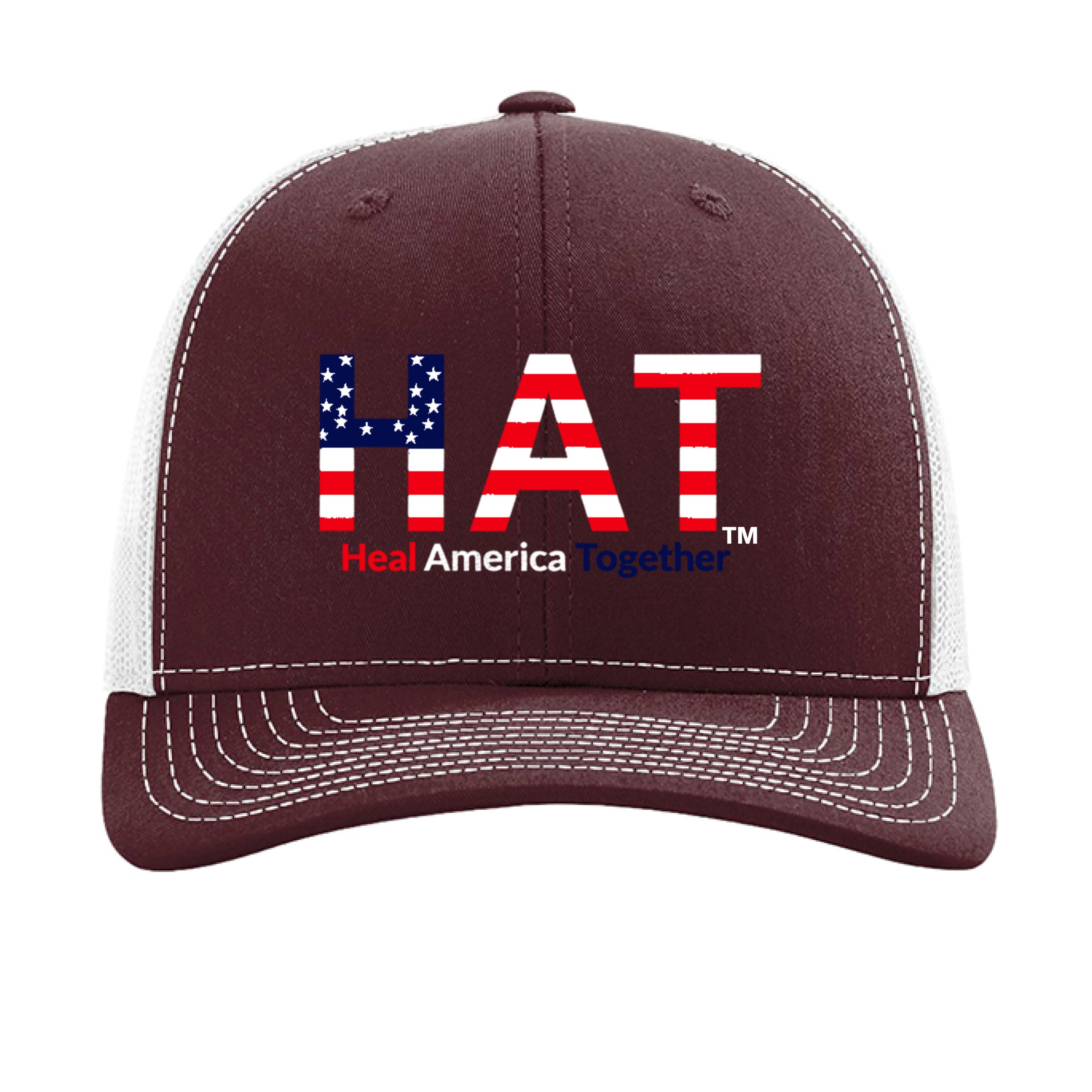 Maroon/ White - FRONT