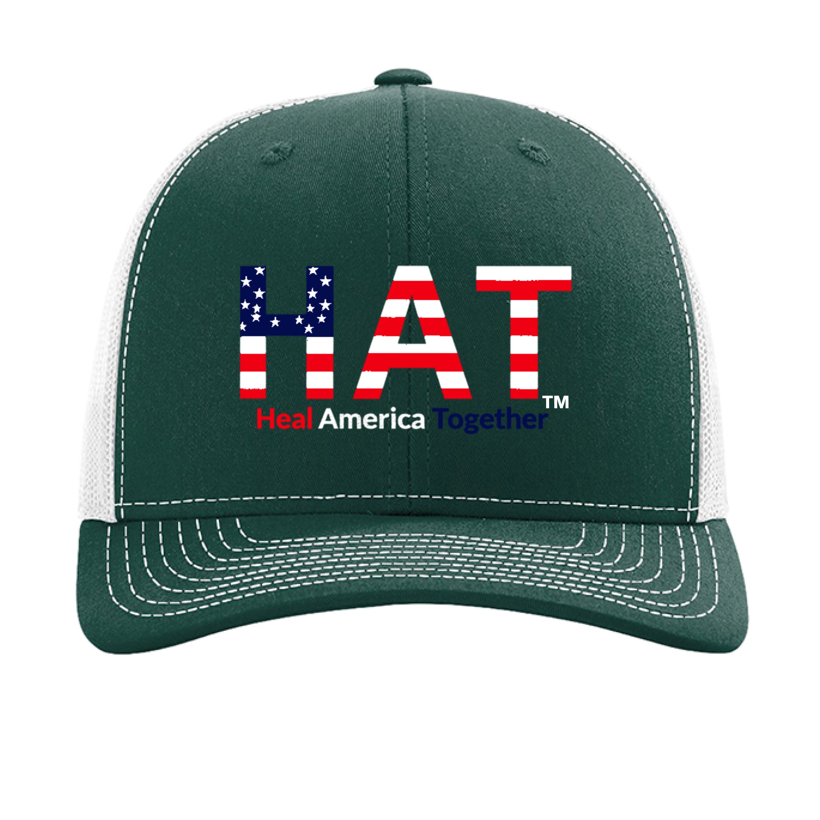 Dark Green/ White - FRONT