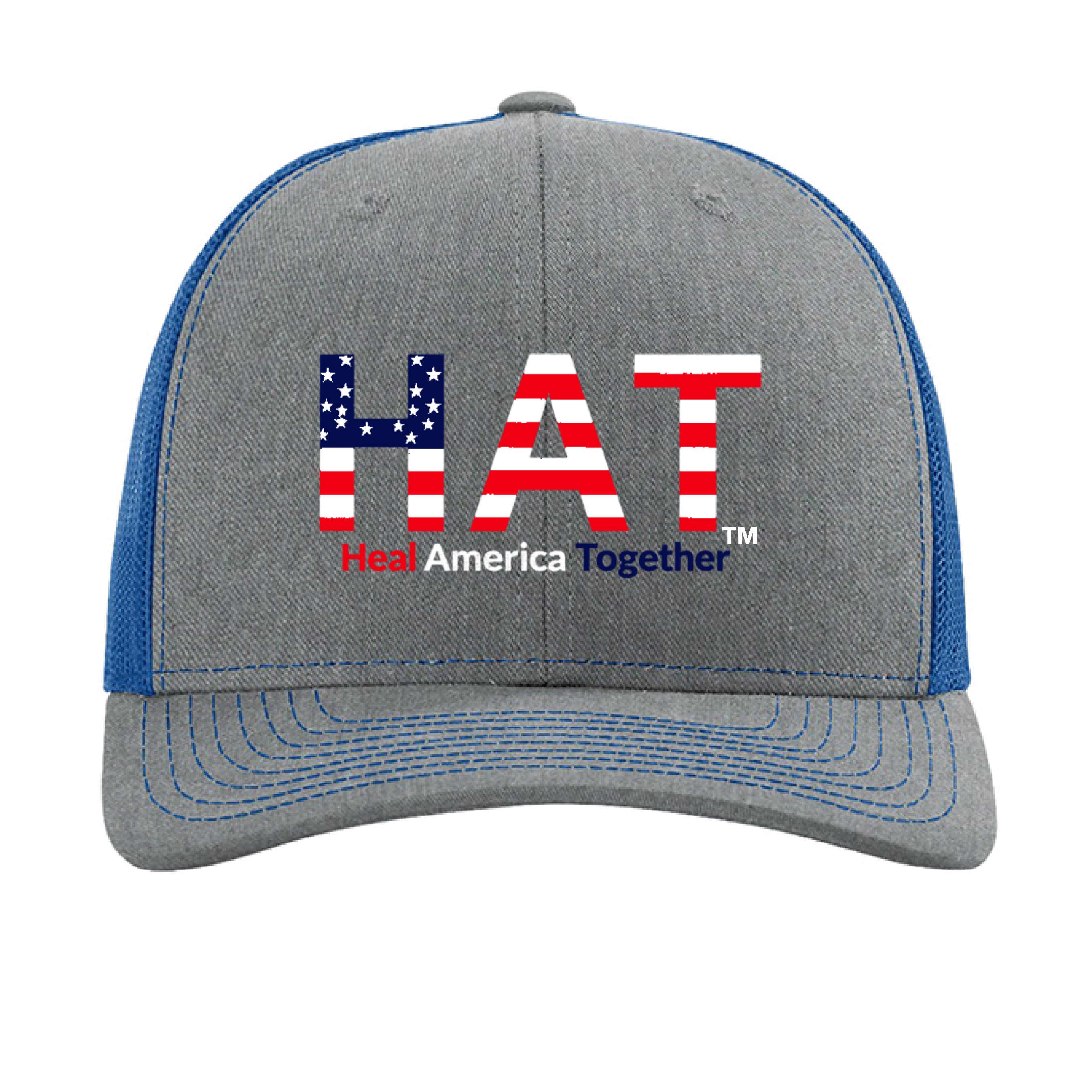 Heather Grey/ Royal - FRONT