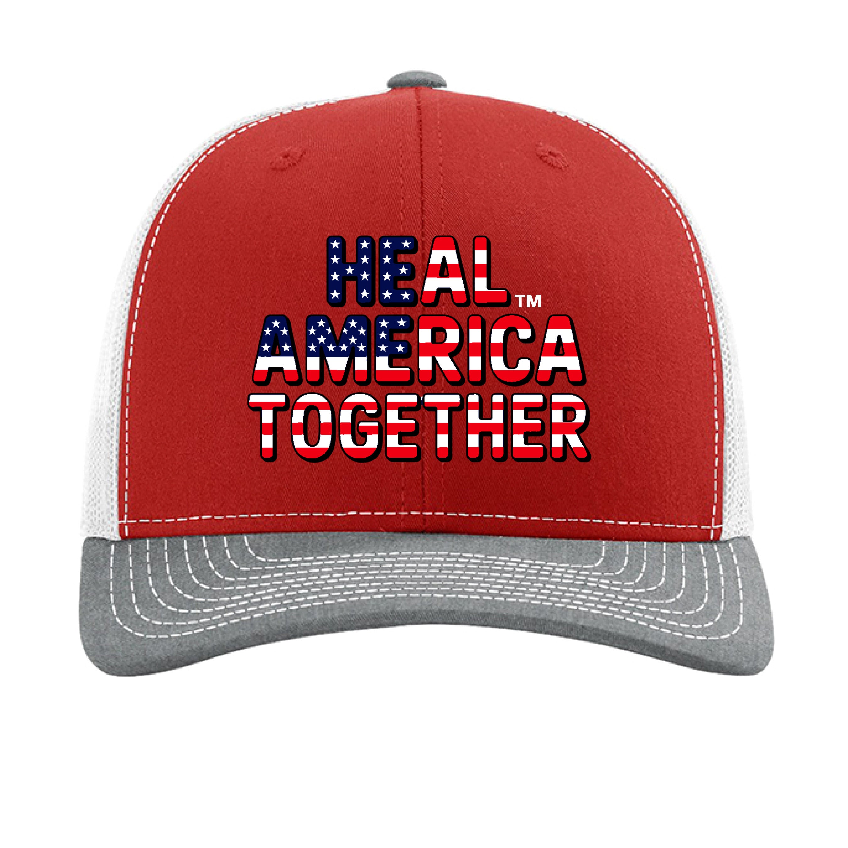 Red/ White/ Heather Grey - FRONT