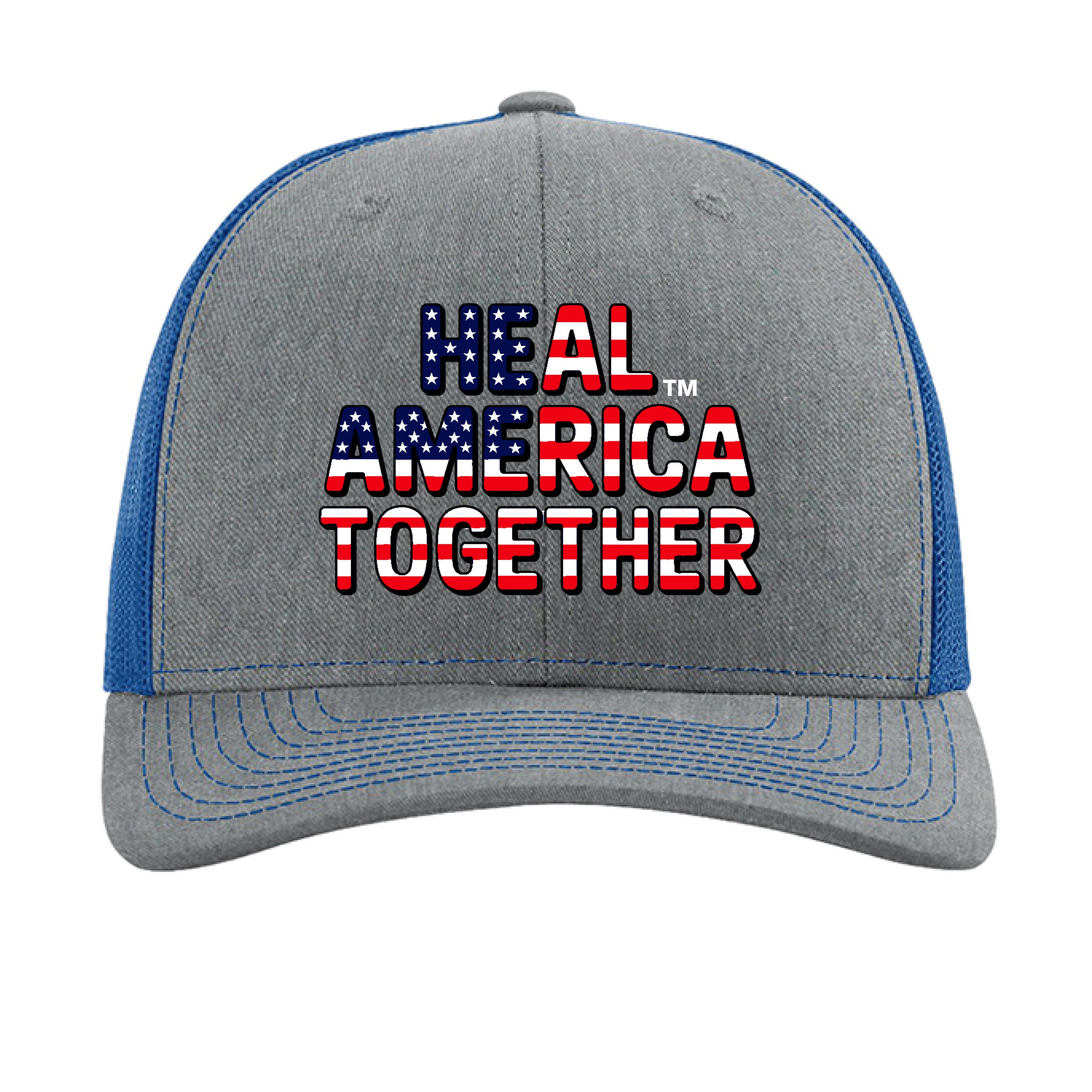 Heather Grey/ Royal - FRONT