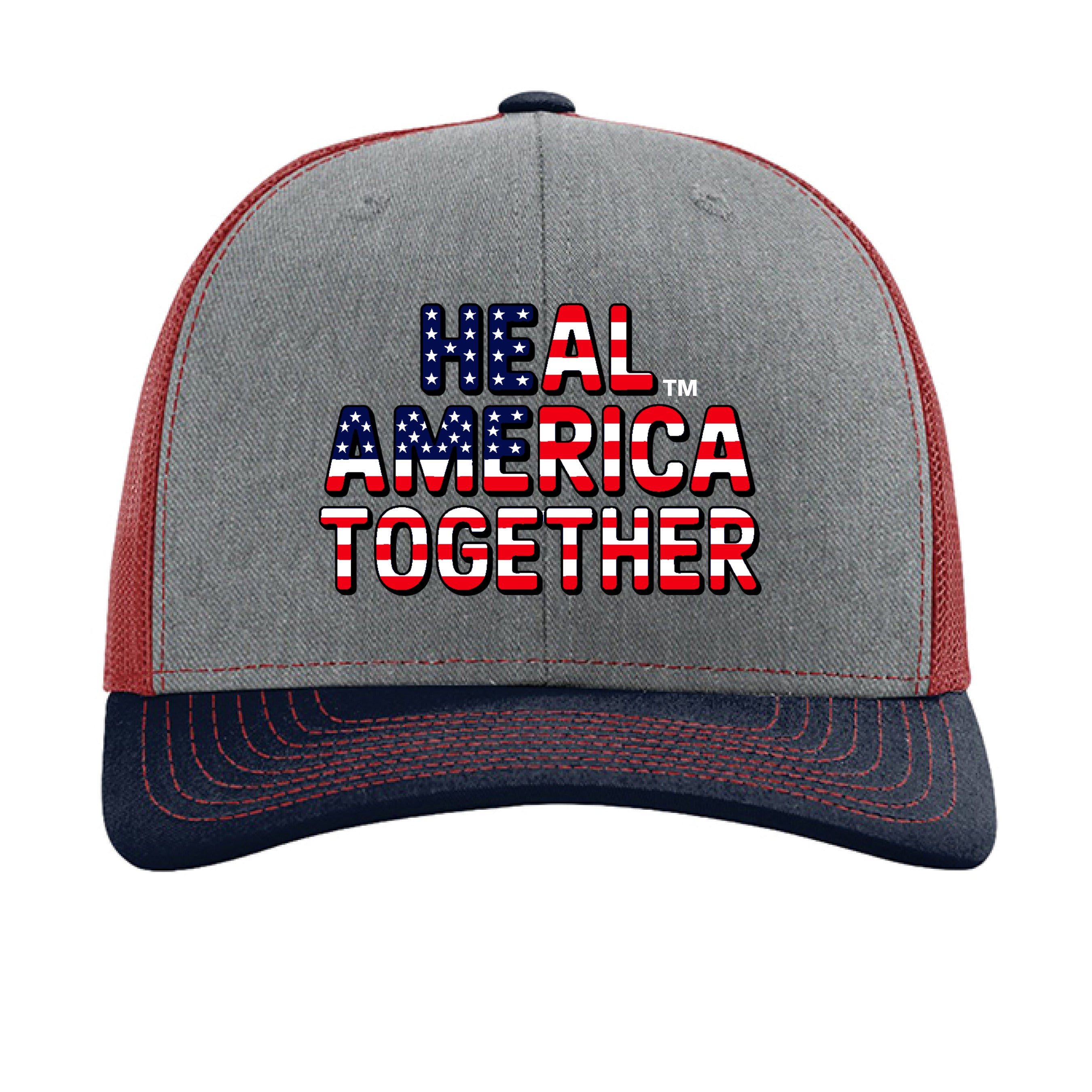 Heather Grey/ Cardinal/ Navy - FRONT