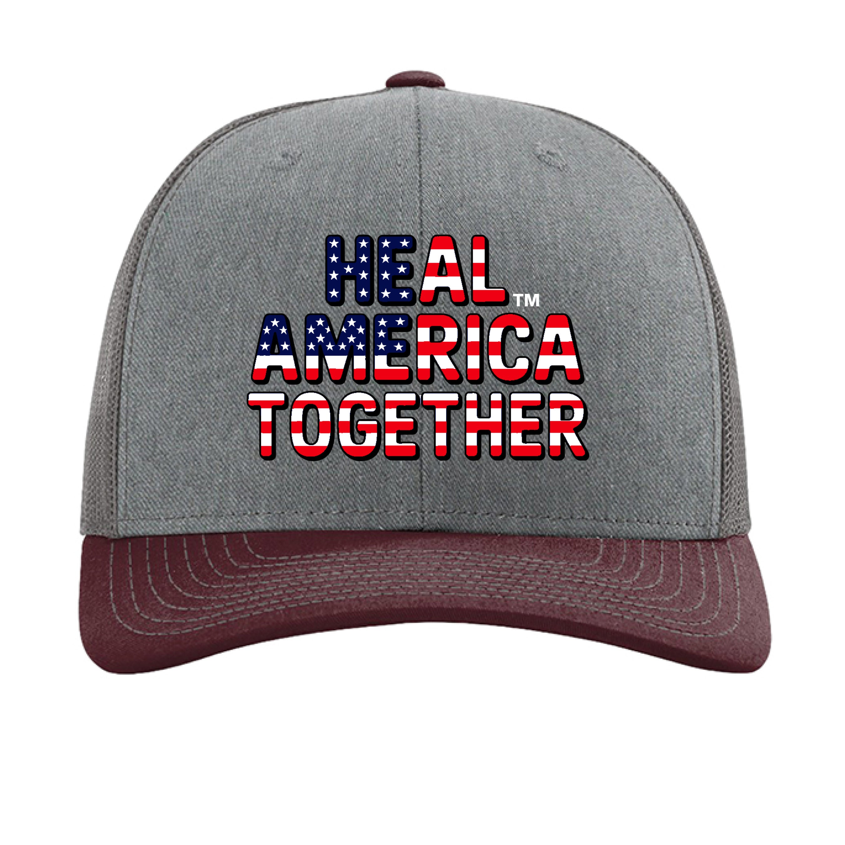 Heather Grey/ Charcoal/ Maroon - FRONT