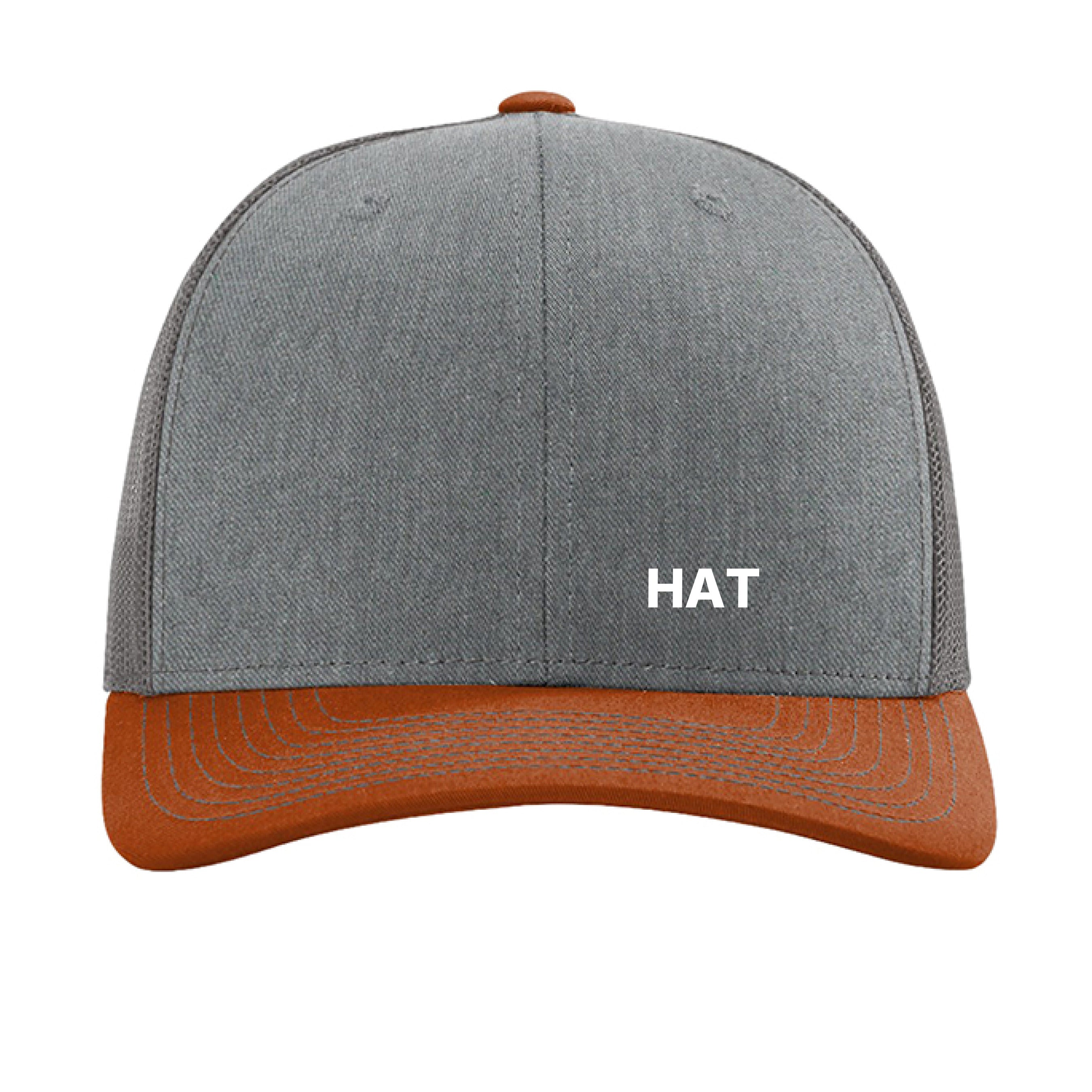 Heather Grey/ Charcoal/ Dark Orange - FRONT