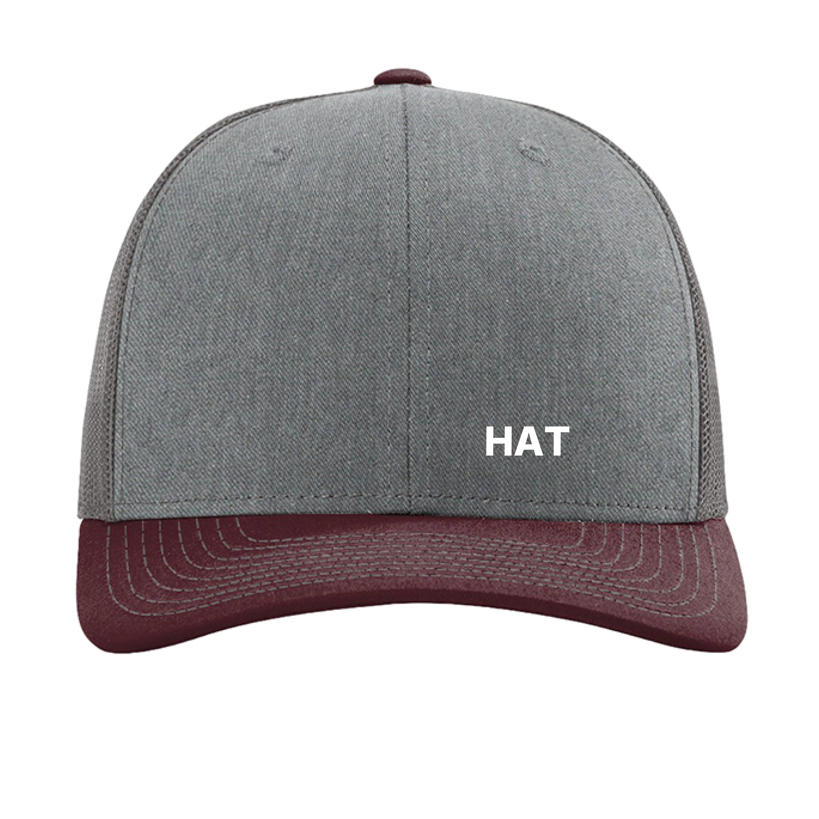 Heather Grey/ Charcoal/ Maroon - FRONT