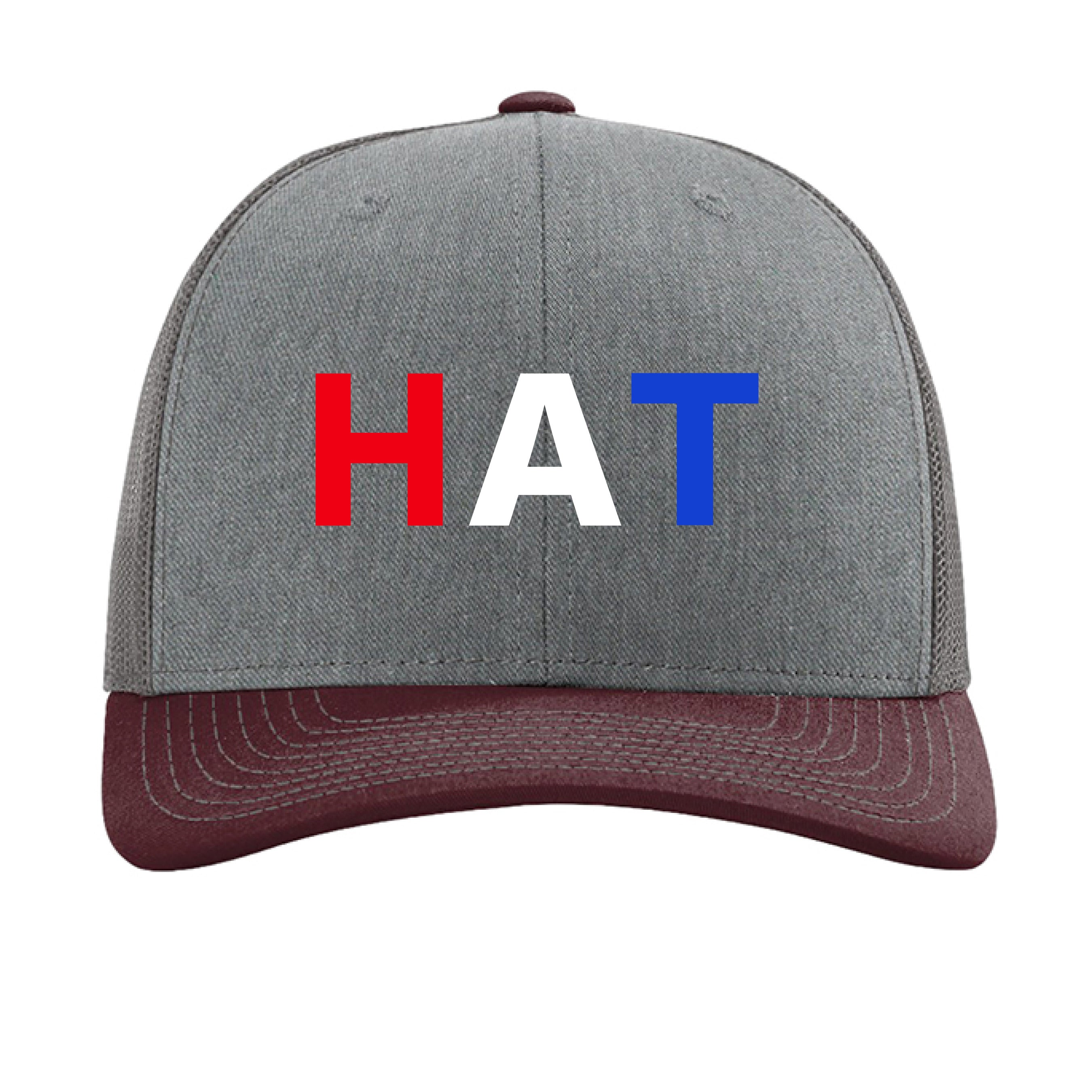 Heather Grey/ Charcoal/ Maroon - FRONT