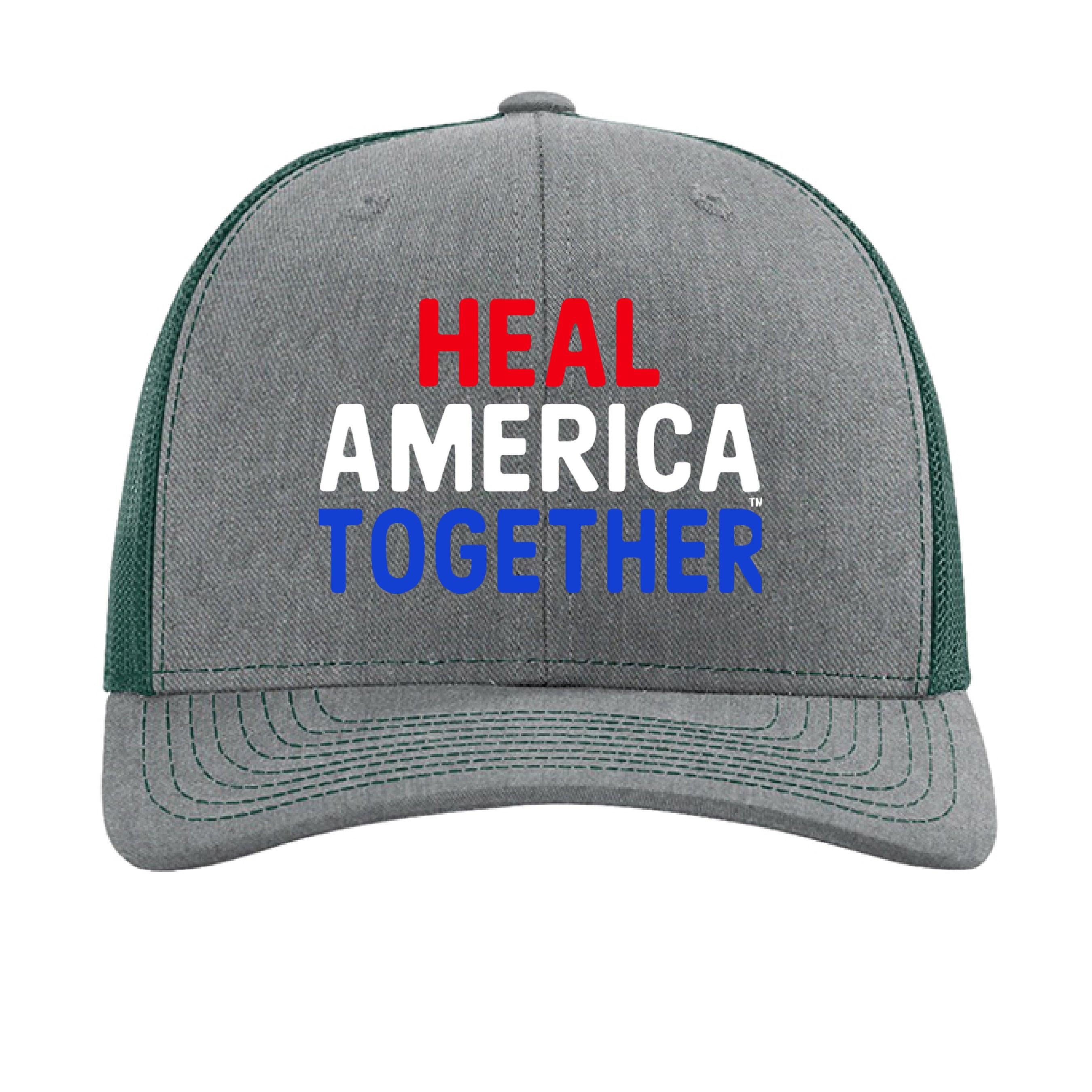 Heather Grey/ Dark Green - FRONT