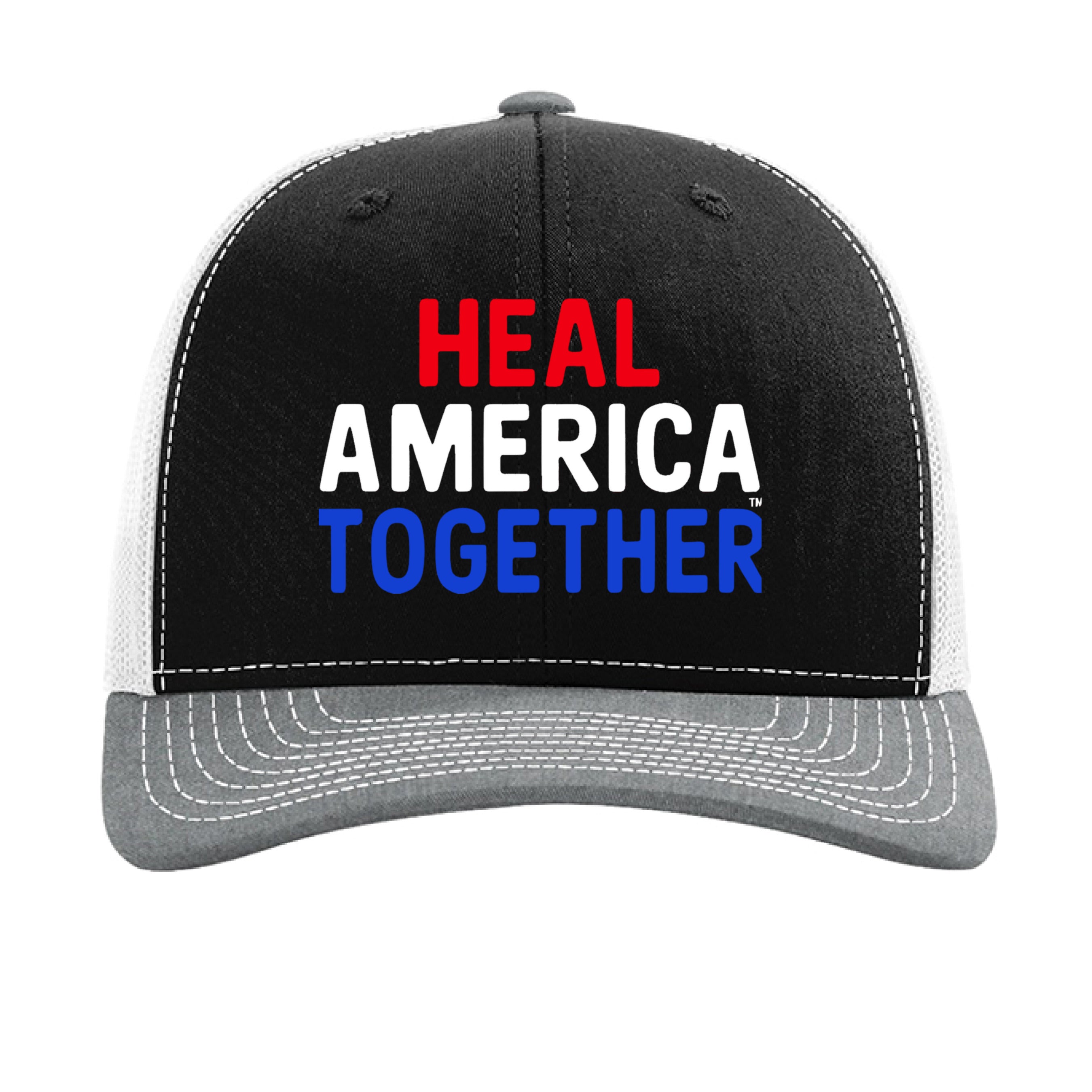 Black/ White/ Heather Grey - FRONT