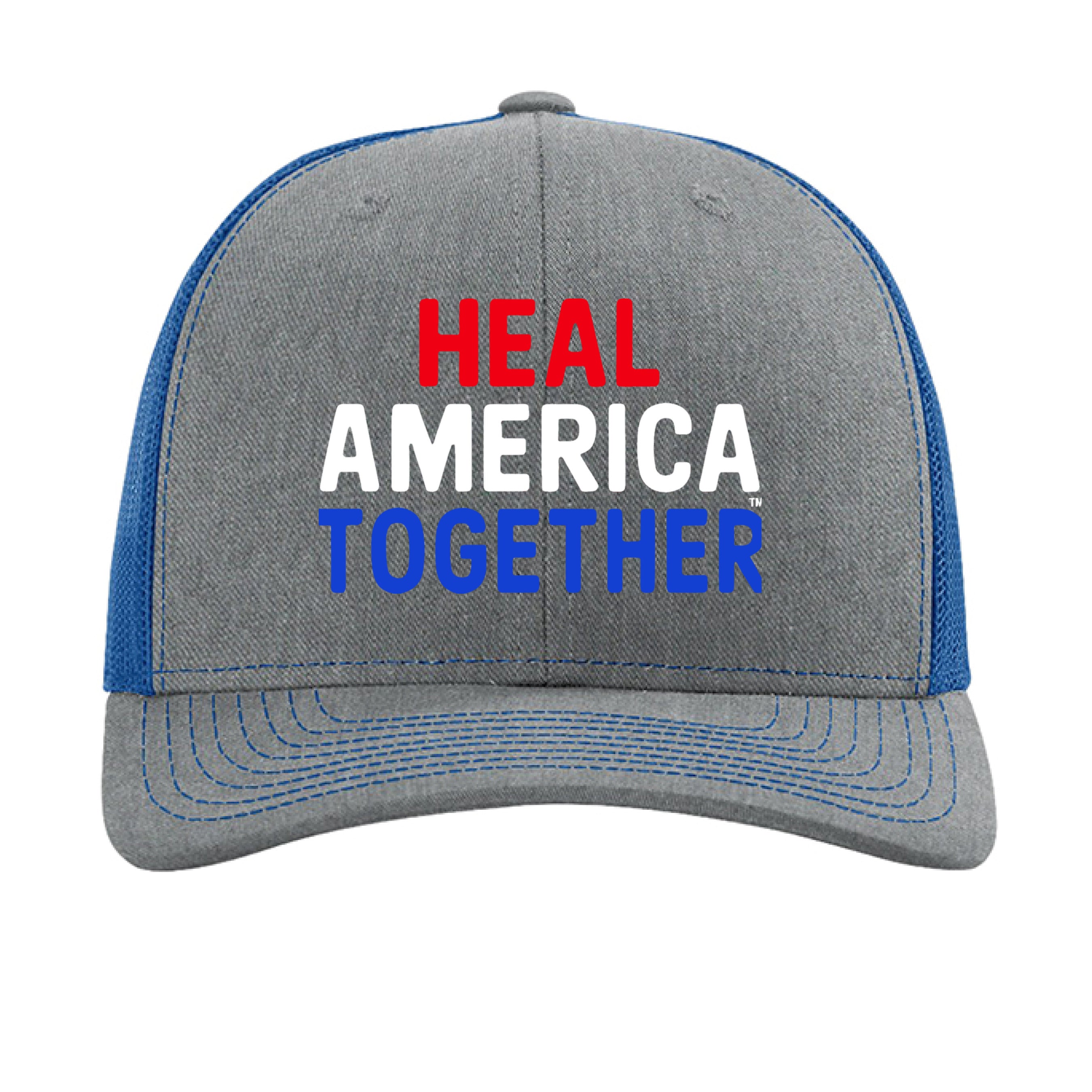 Heather Grey/ Royal - FRONT