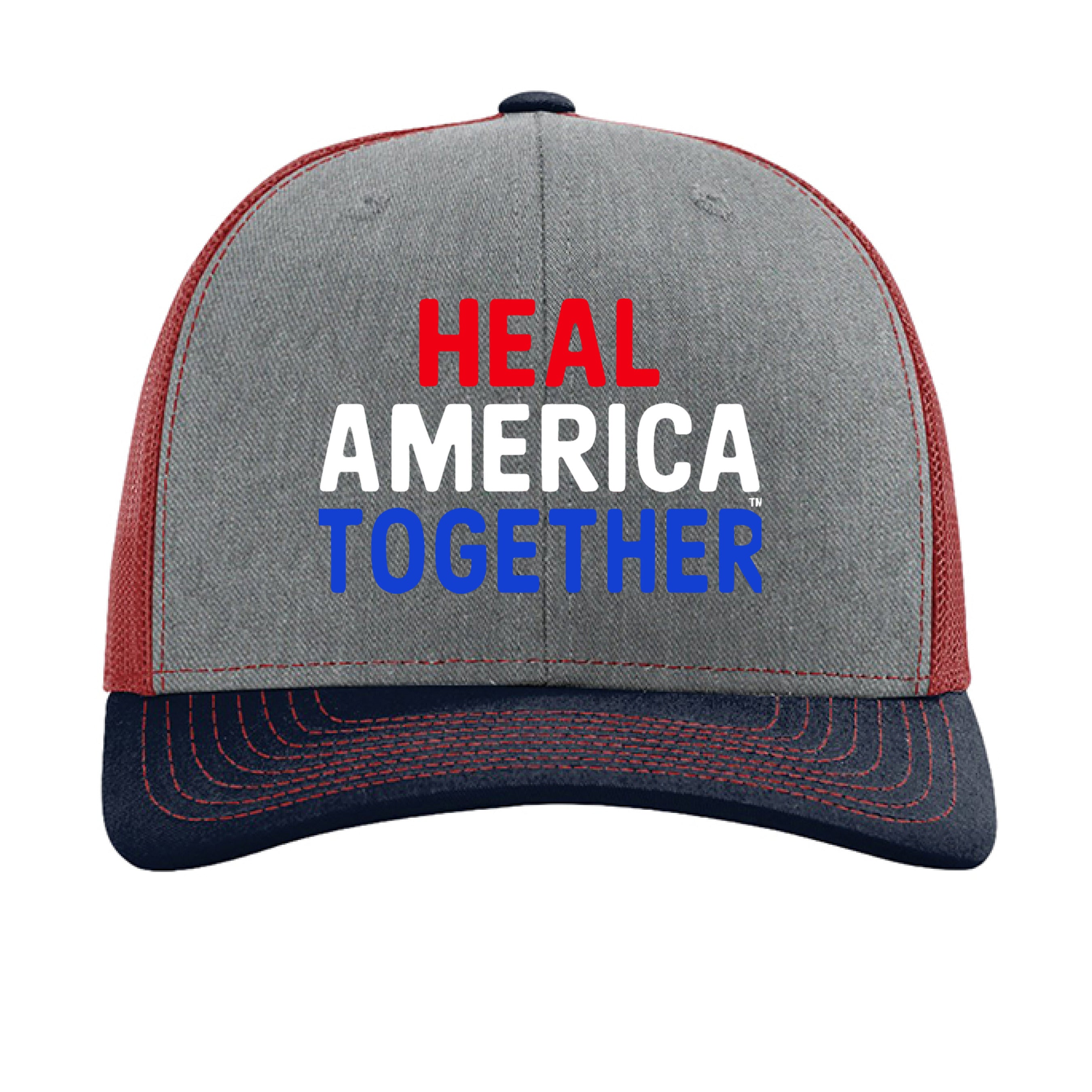 Heather Grey/ Cardinal/ Navy - FRONT