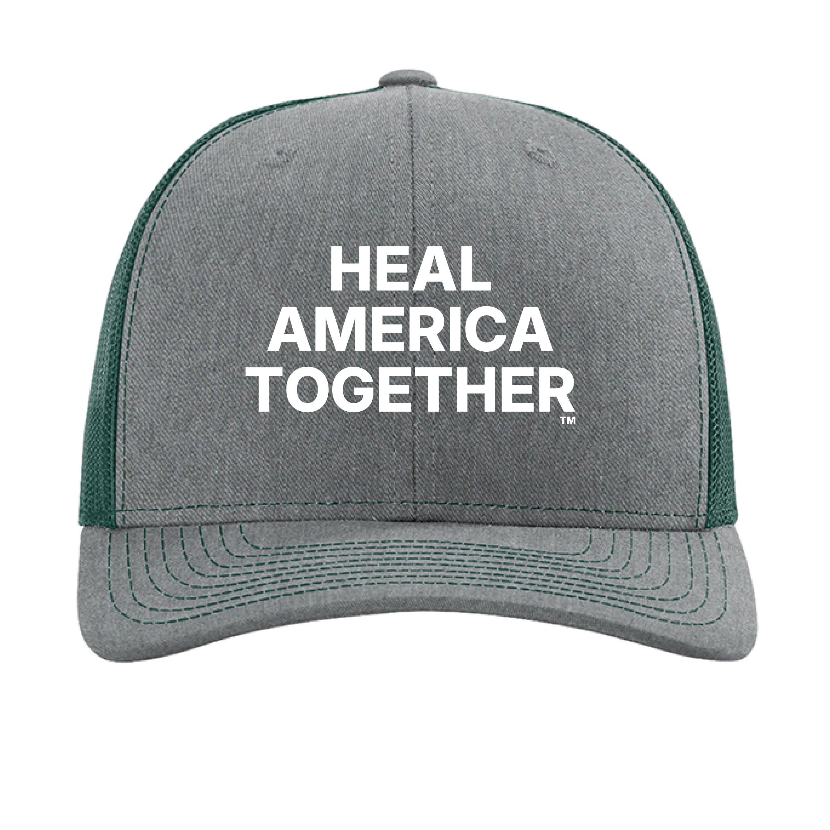 Heather Grey/ Dark Green - FRONT