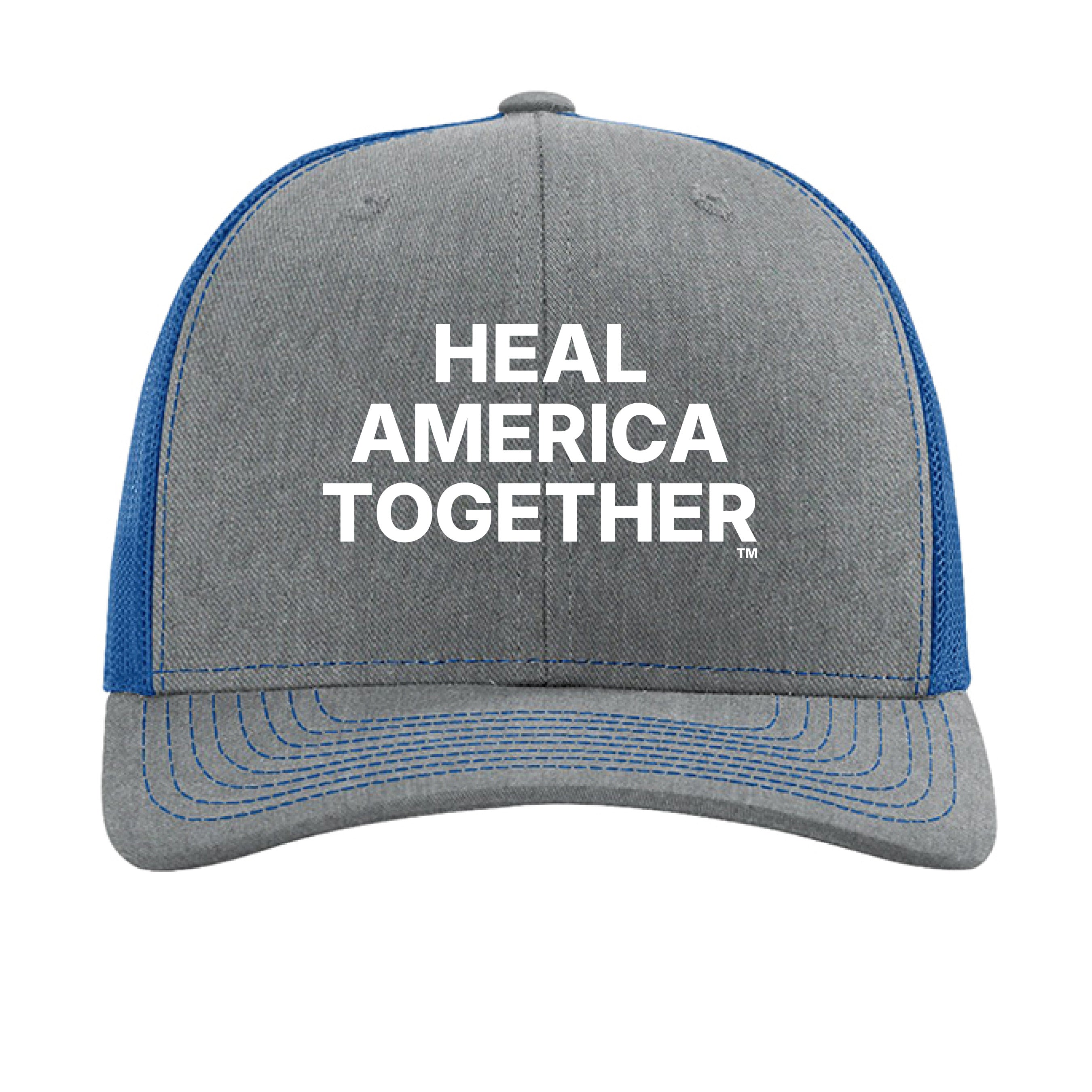 Heather Grey/ Royal - FRONT