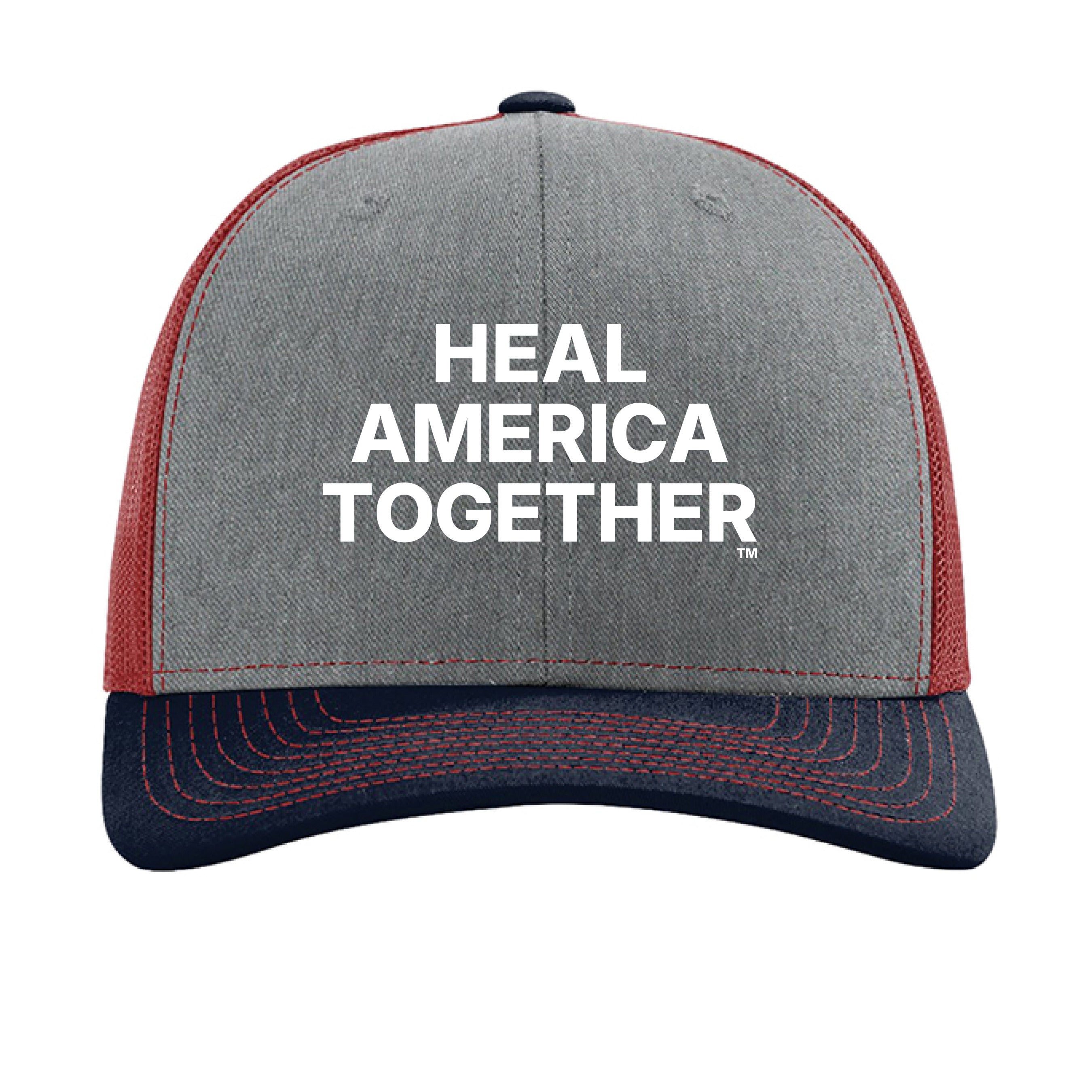 Heather Grey/ Cardinal/ Navy - FRONT