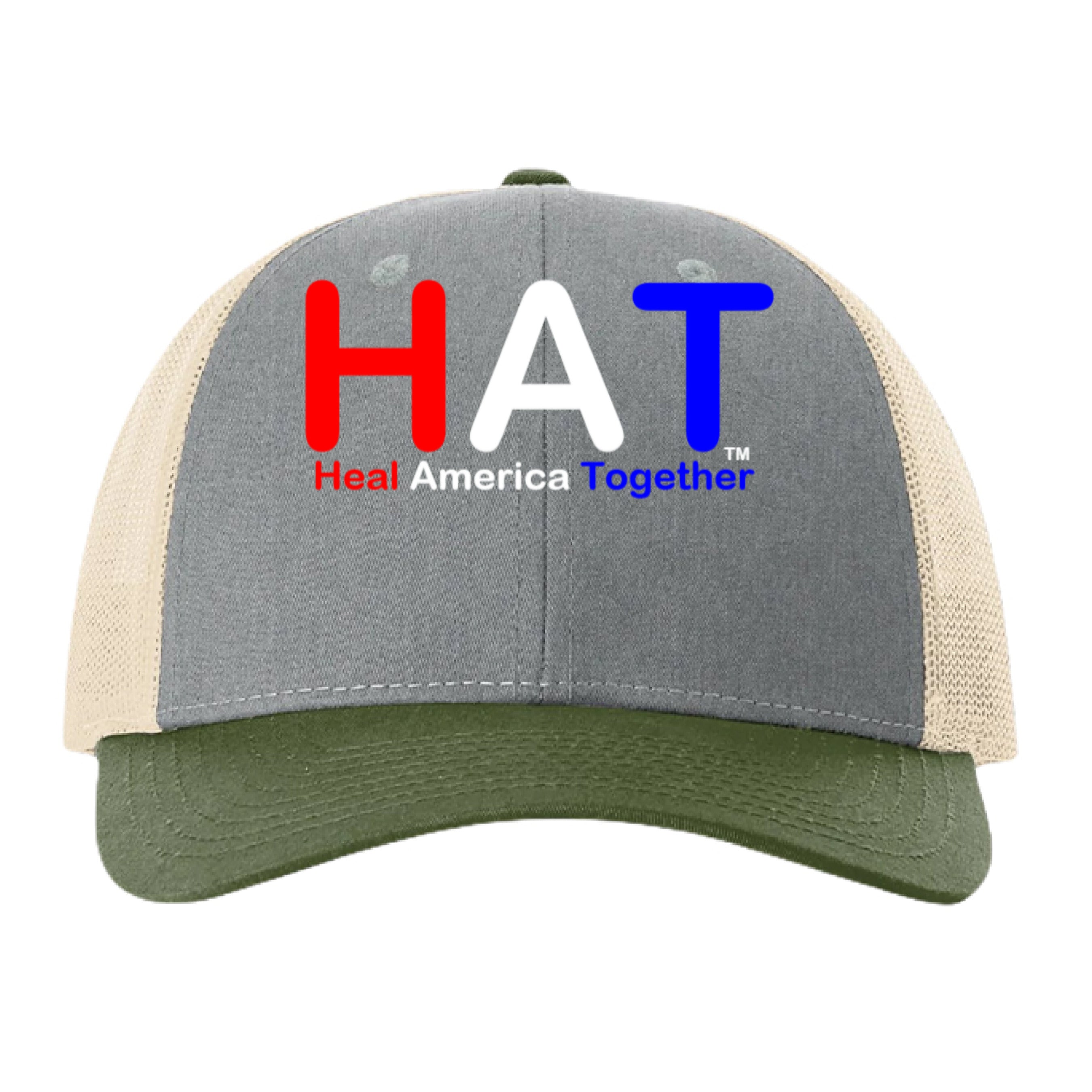 Heather Grey/ Birch/ Army - FRONT