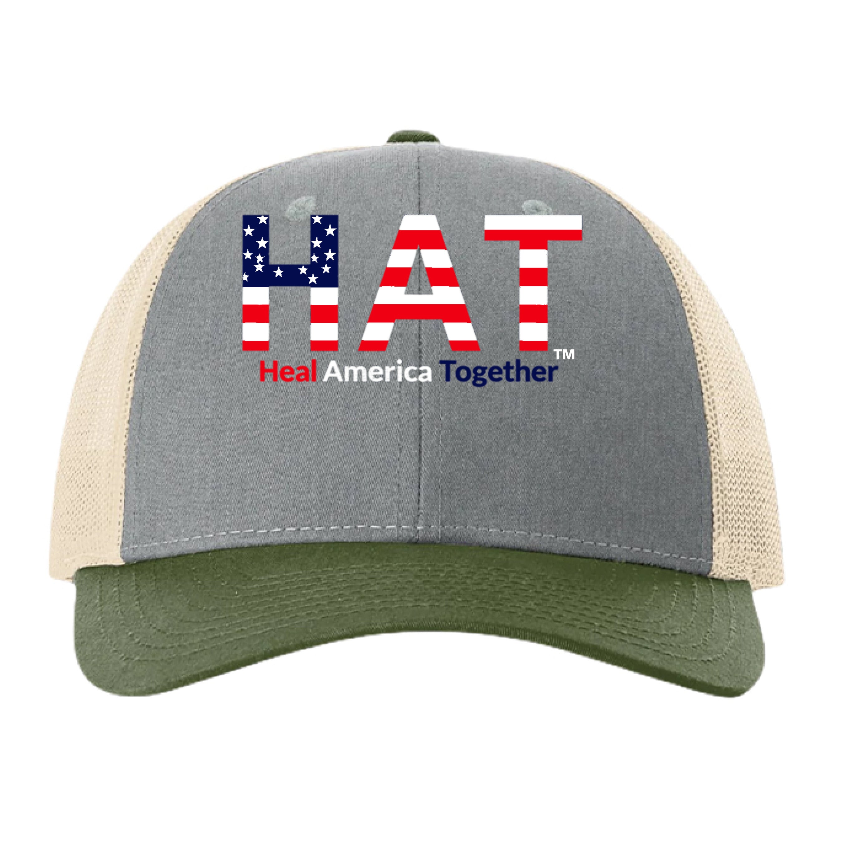 Heather Grey/ Birch/ Army - FRONT