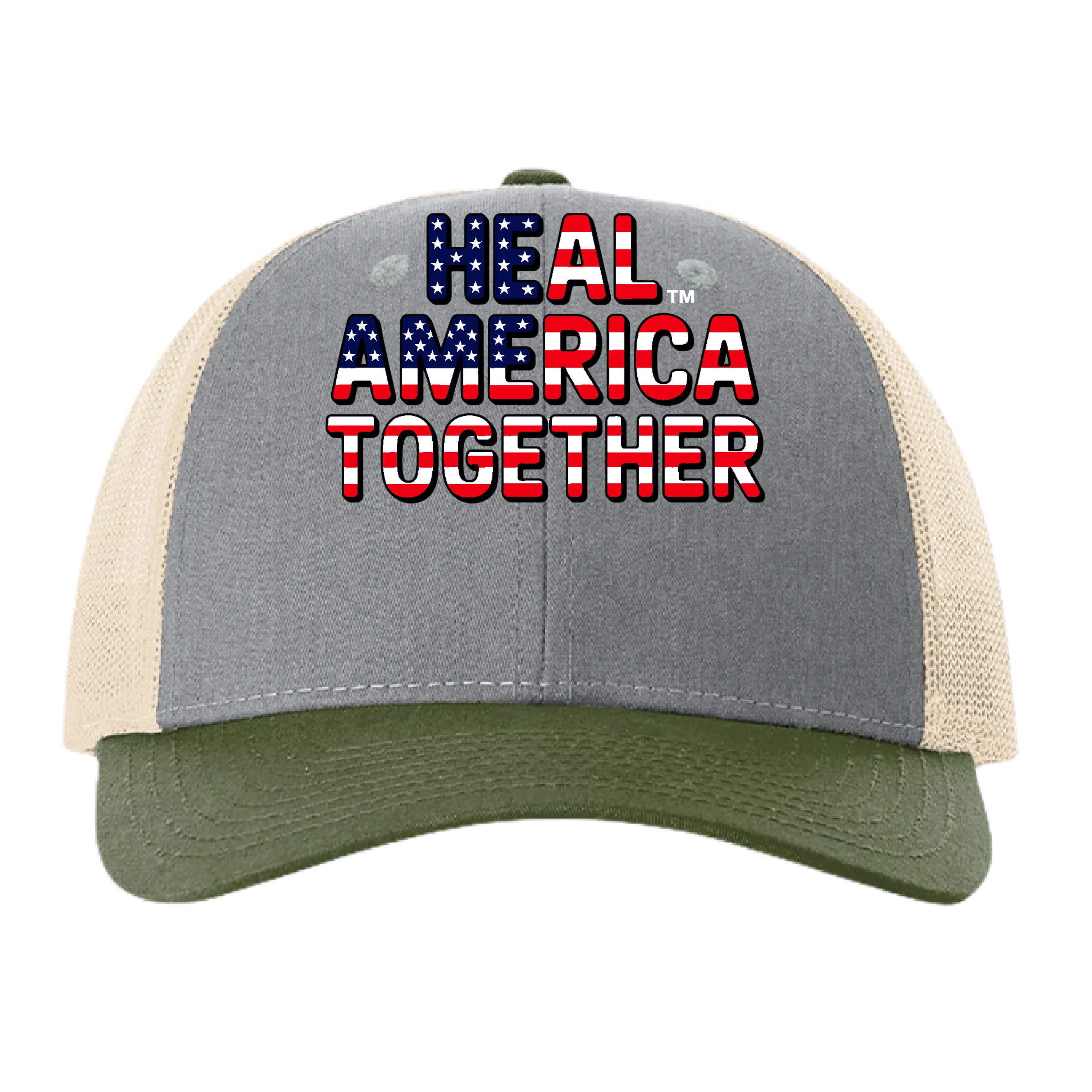 Heather Grey/ Birch/ Army - FRONT