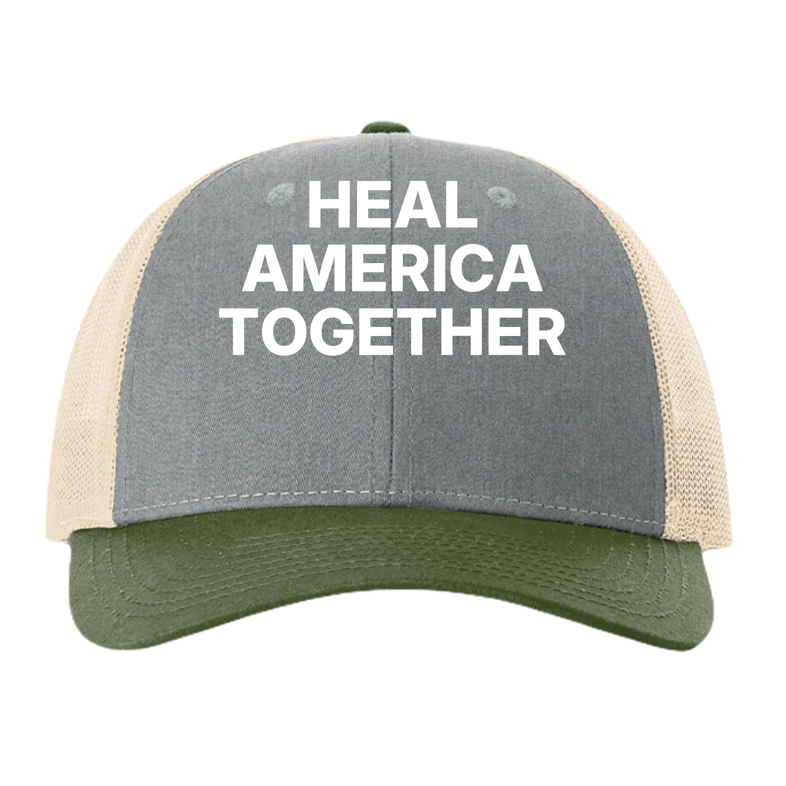 Heather Grey/ Birch/ Army - FRONT