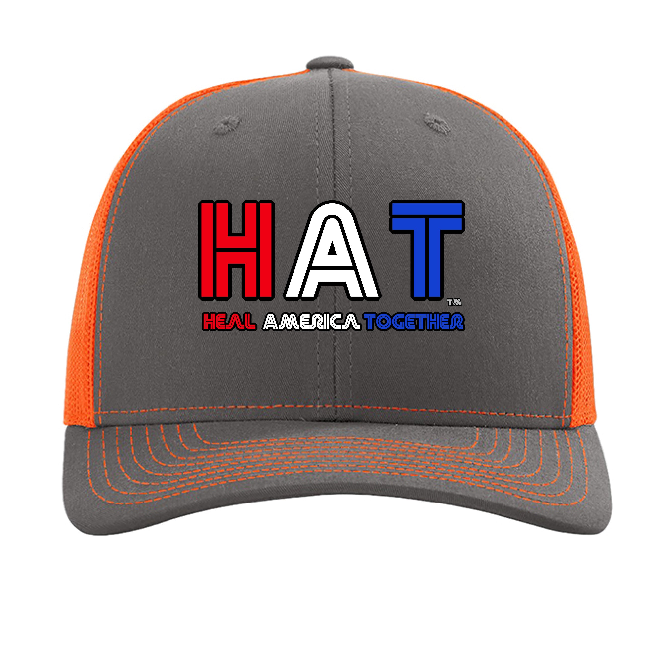 Charcoal/ Neon Orange - FRONT