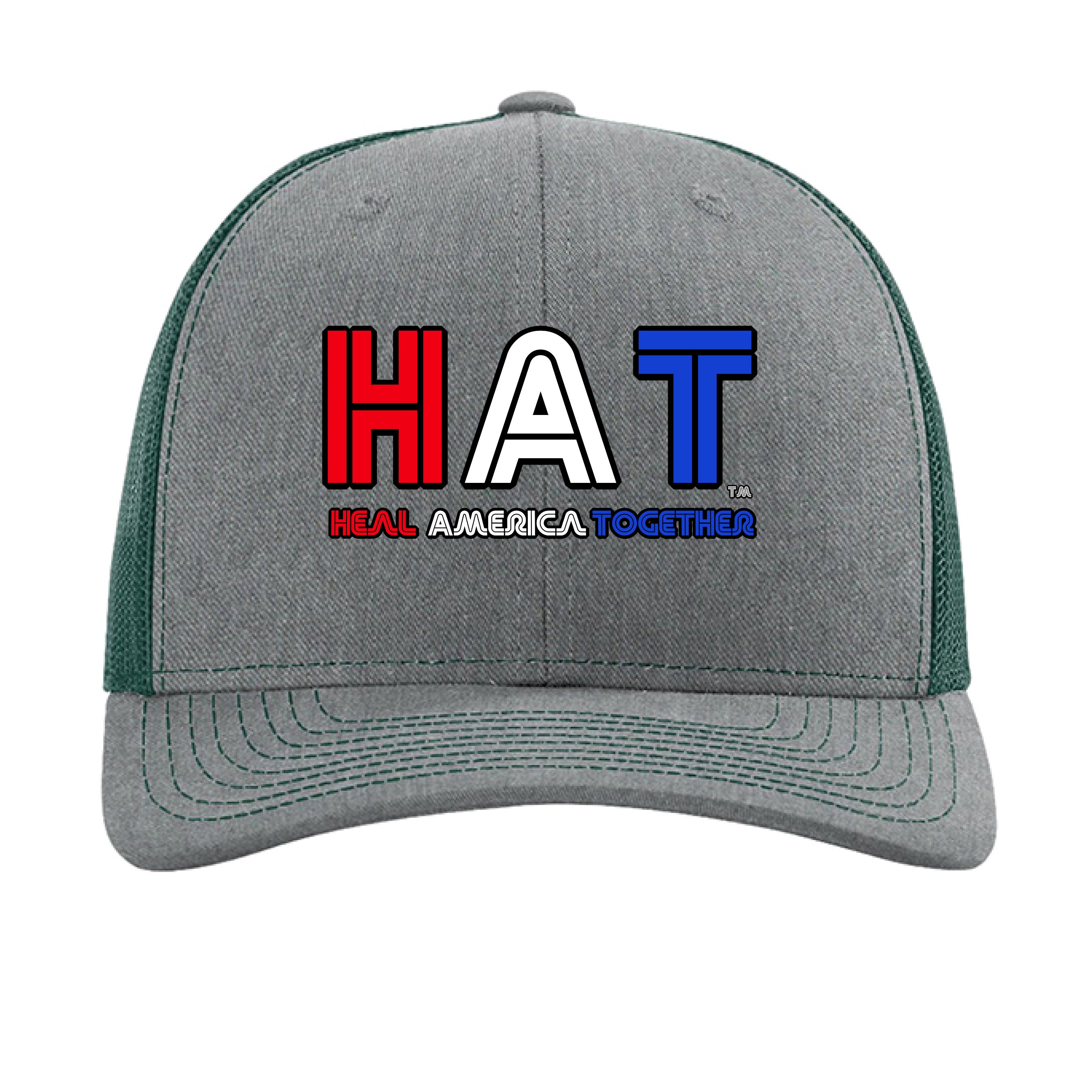 Heather Grey/ Dark Green - FRONT