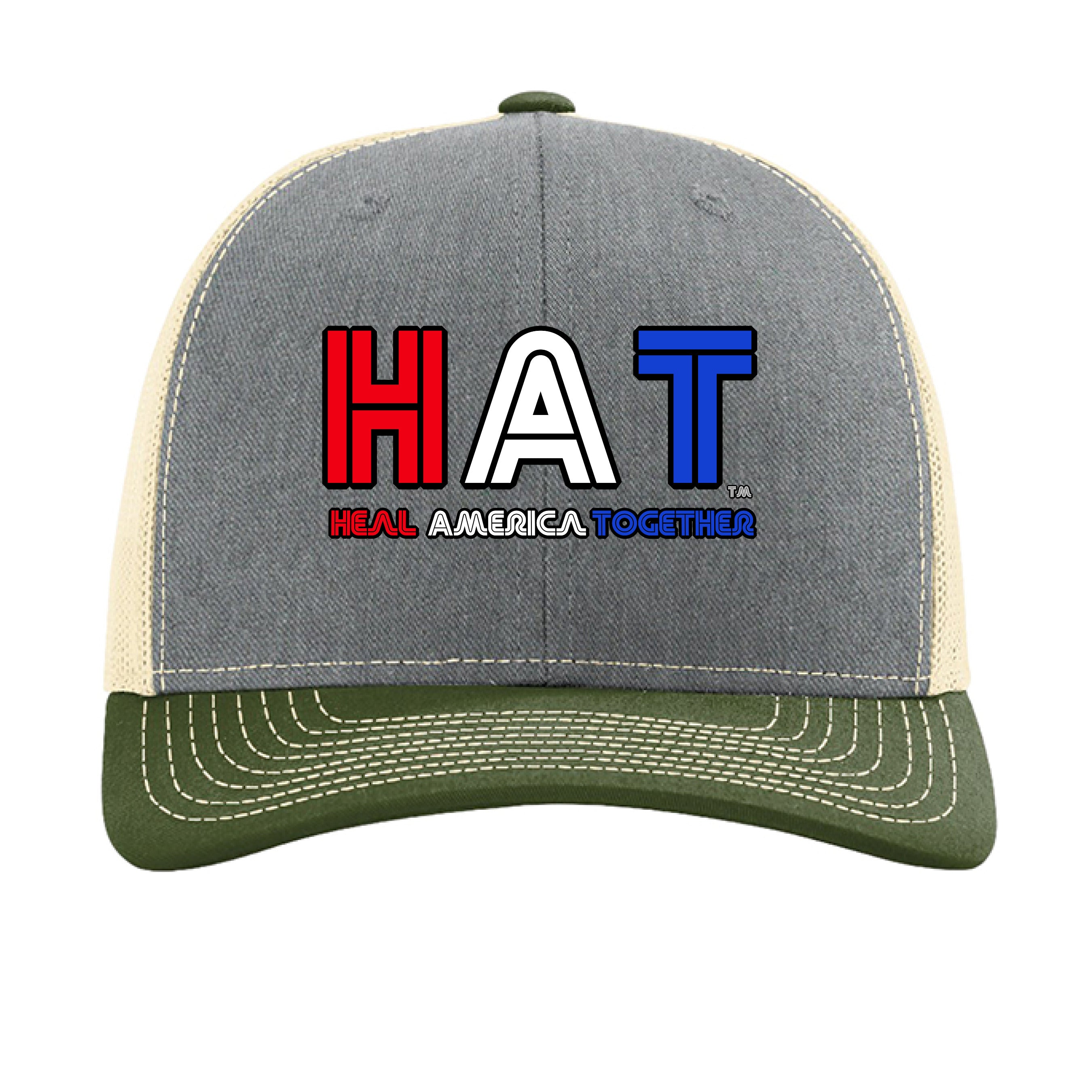 Heather Grey/ Birch/ Army Olive - FRONT