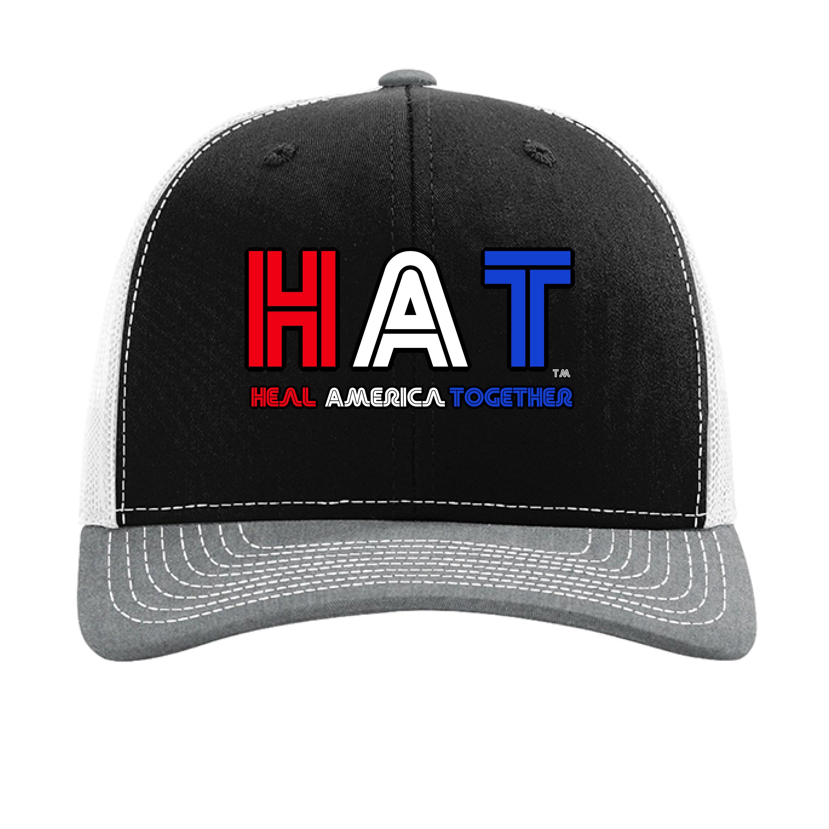 Black/ White/ Heather Grey - FRONT
