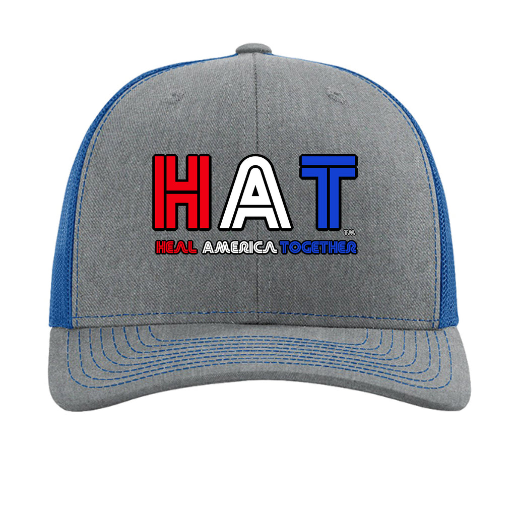 Heather Grey/ Royal - FRONT