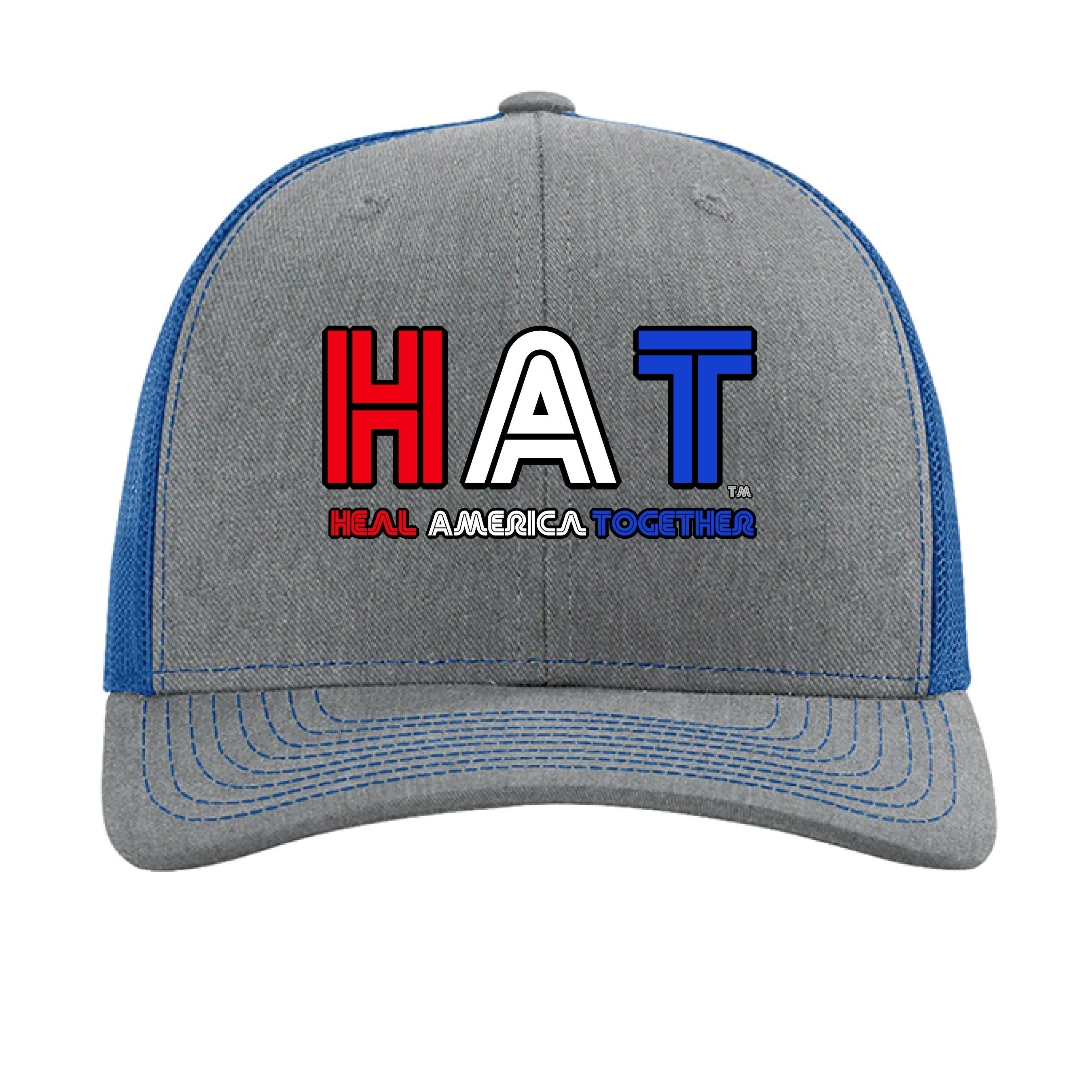 Heather Grey/ Royal - FRONT