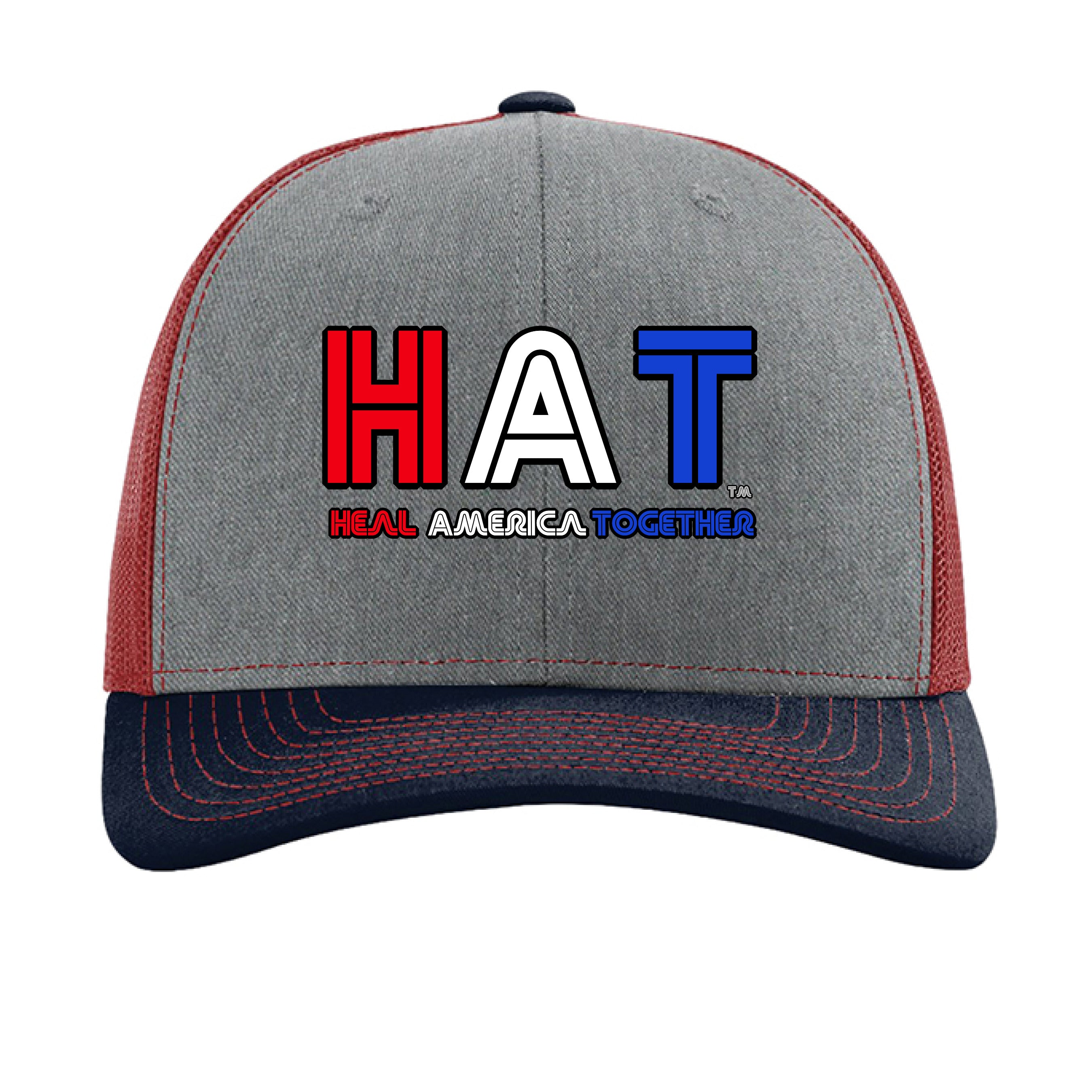 Heather Grey/ Cardinal/ Navy - FRONT